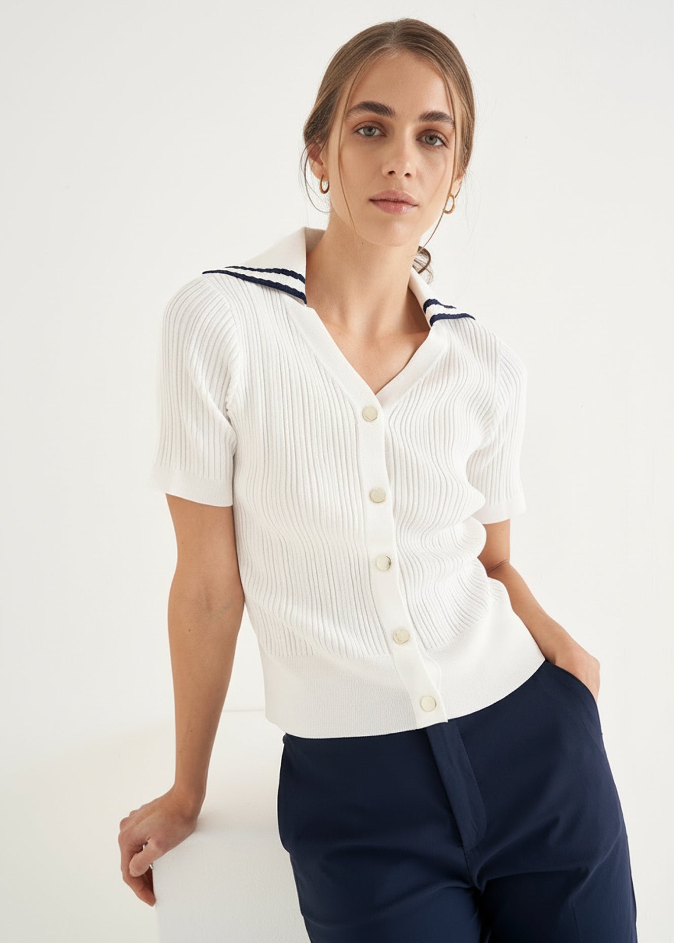 Maglia Murena modello cardigan