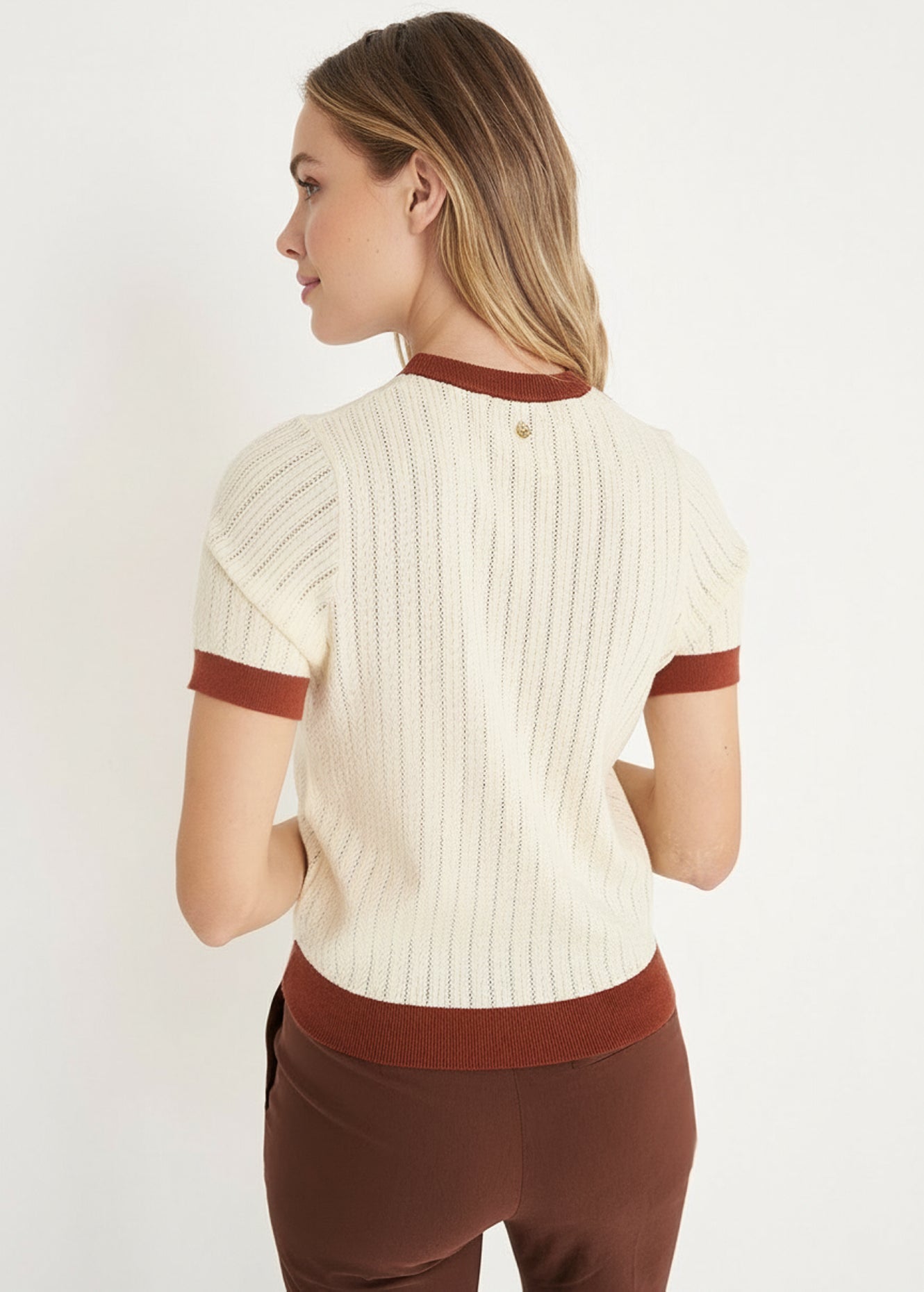 T-shirt in maglia Six