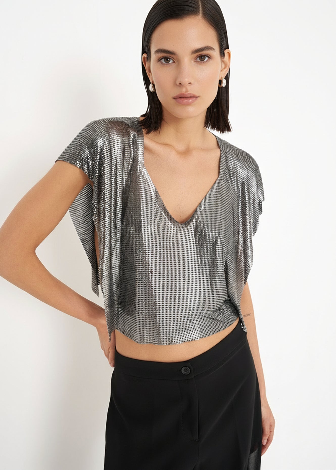 Blusa Syla in metallo