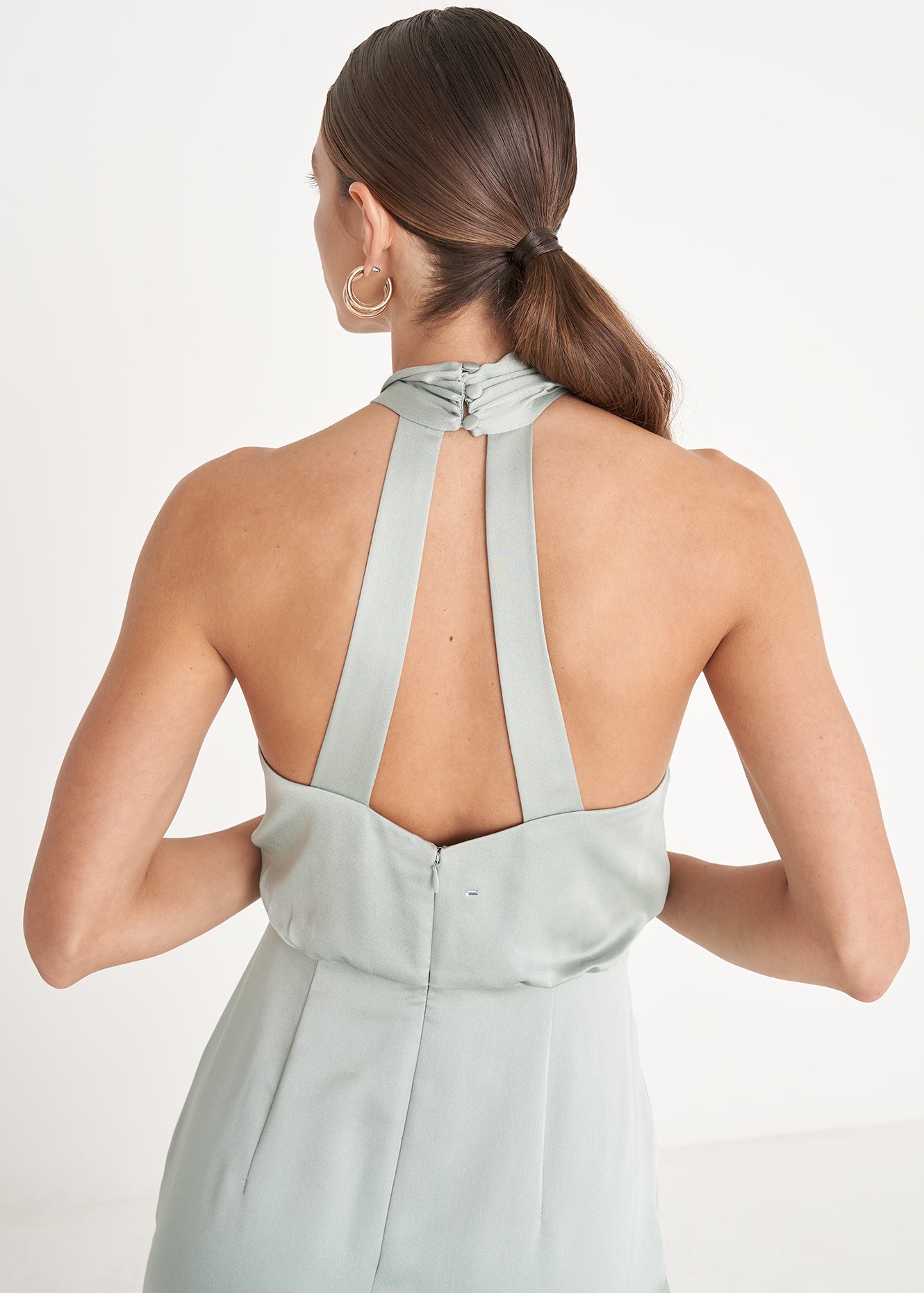 Abito lungo Agnes in satin