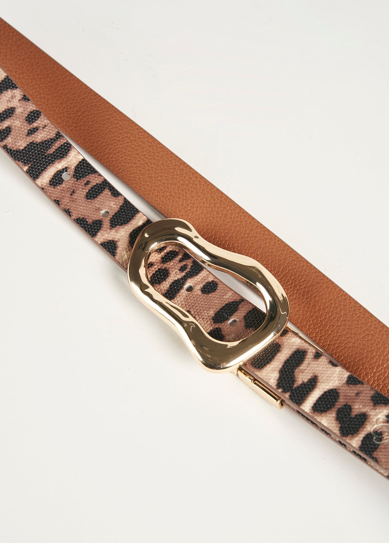 Cintura reversibile Charm in ecopelle