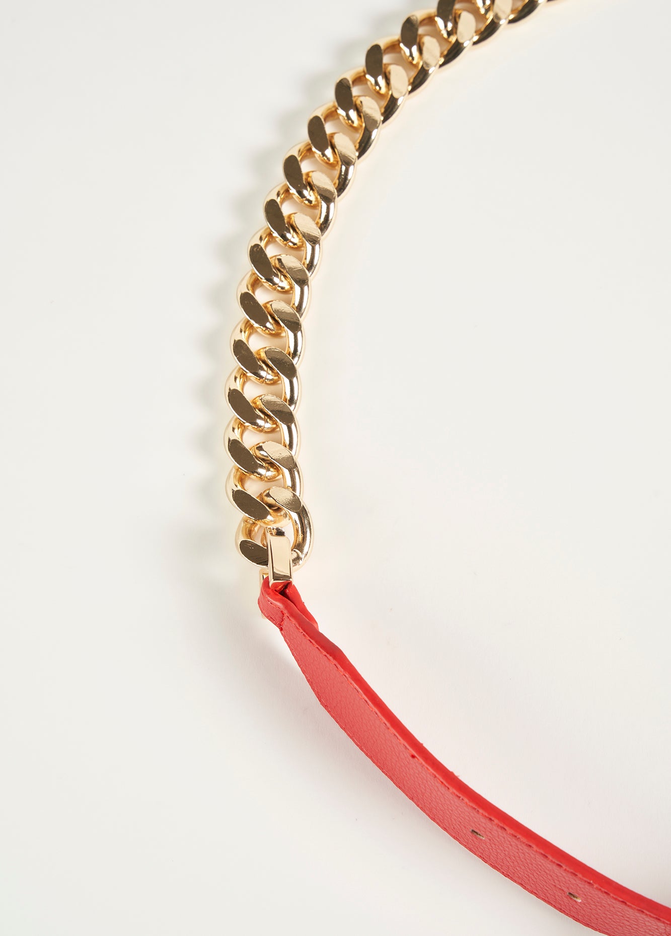 Cintura Chains in ecopelle e catena