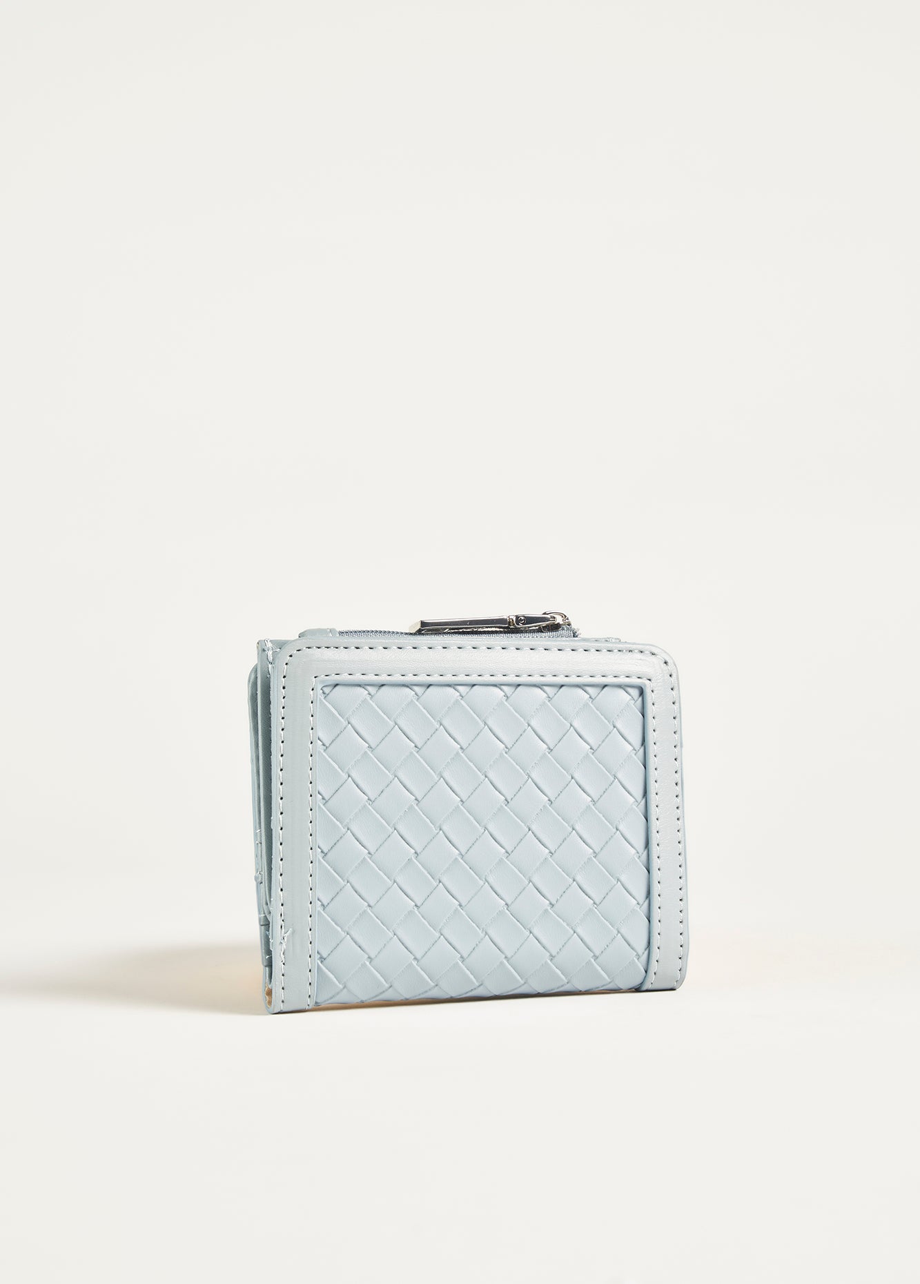 Portafoglio Puno in ecopelle a intreccio