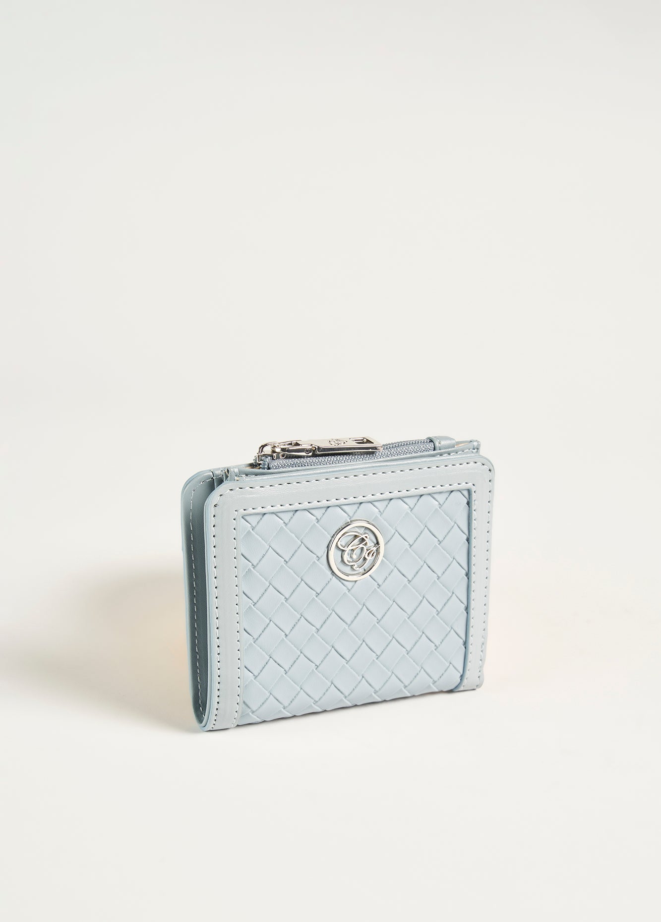 Portafoglio Puno in ecopelle a intreccio