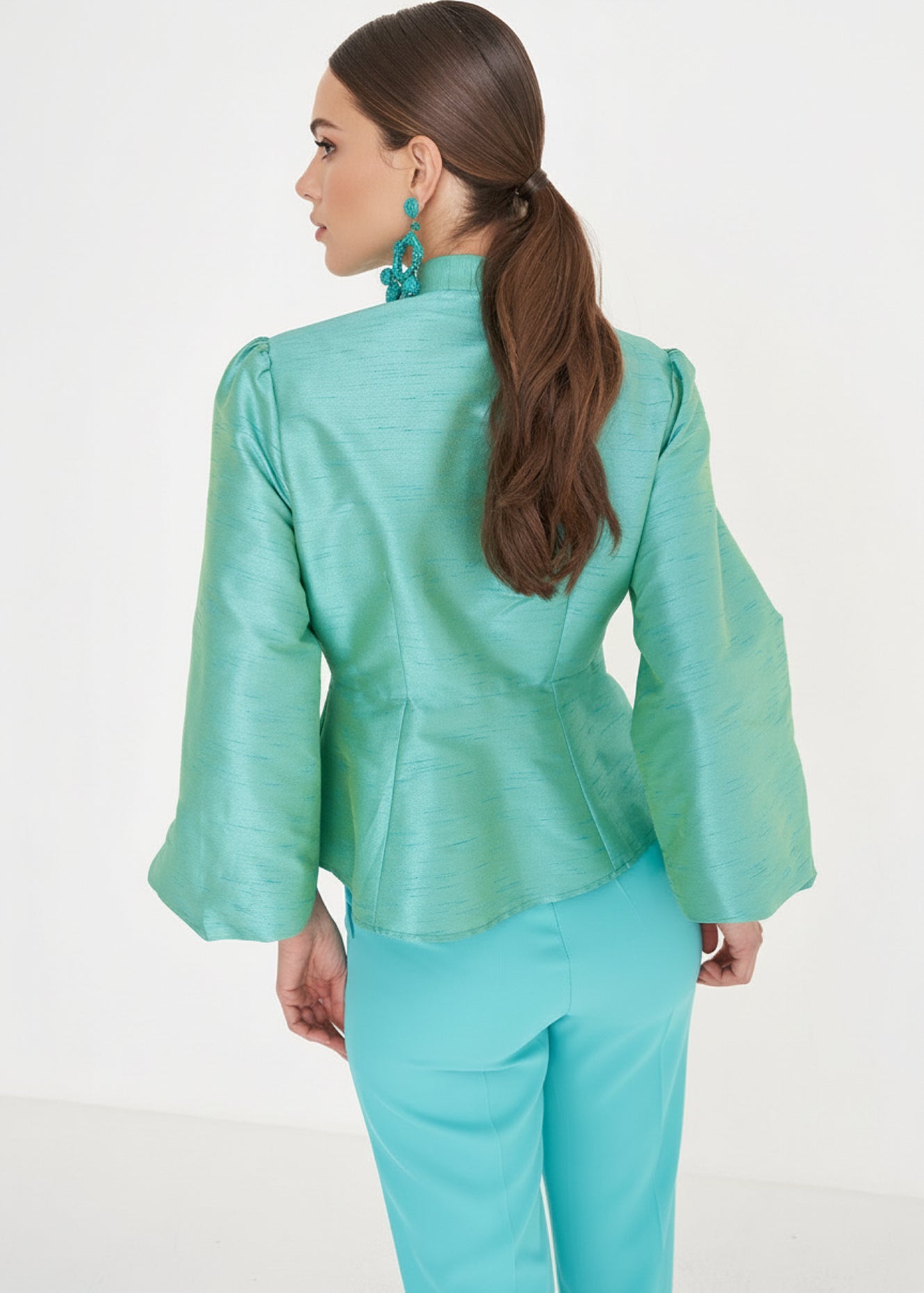 Camicia Clouds in poly shantung