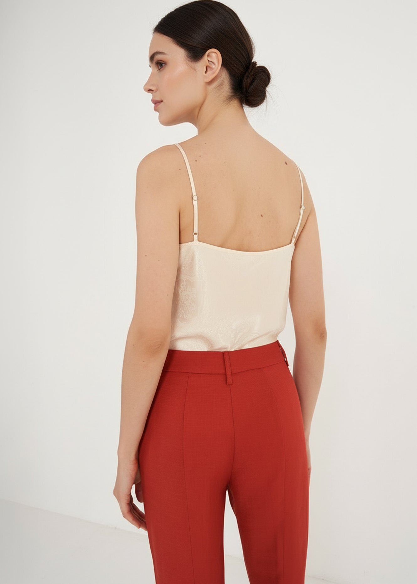 Top Texas in seta jacquard