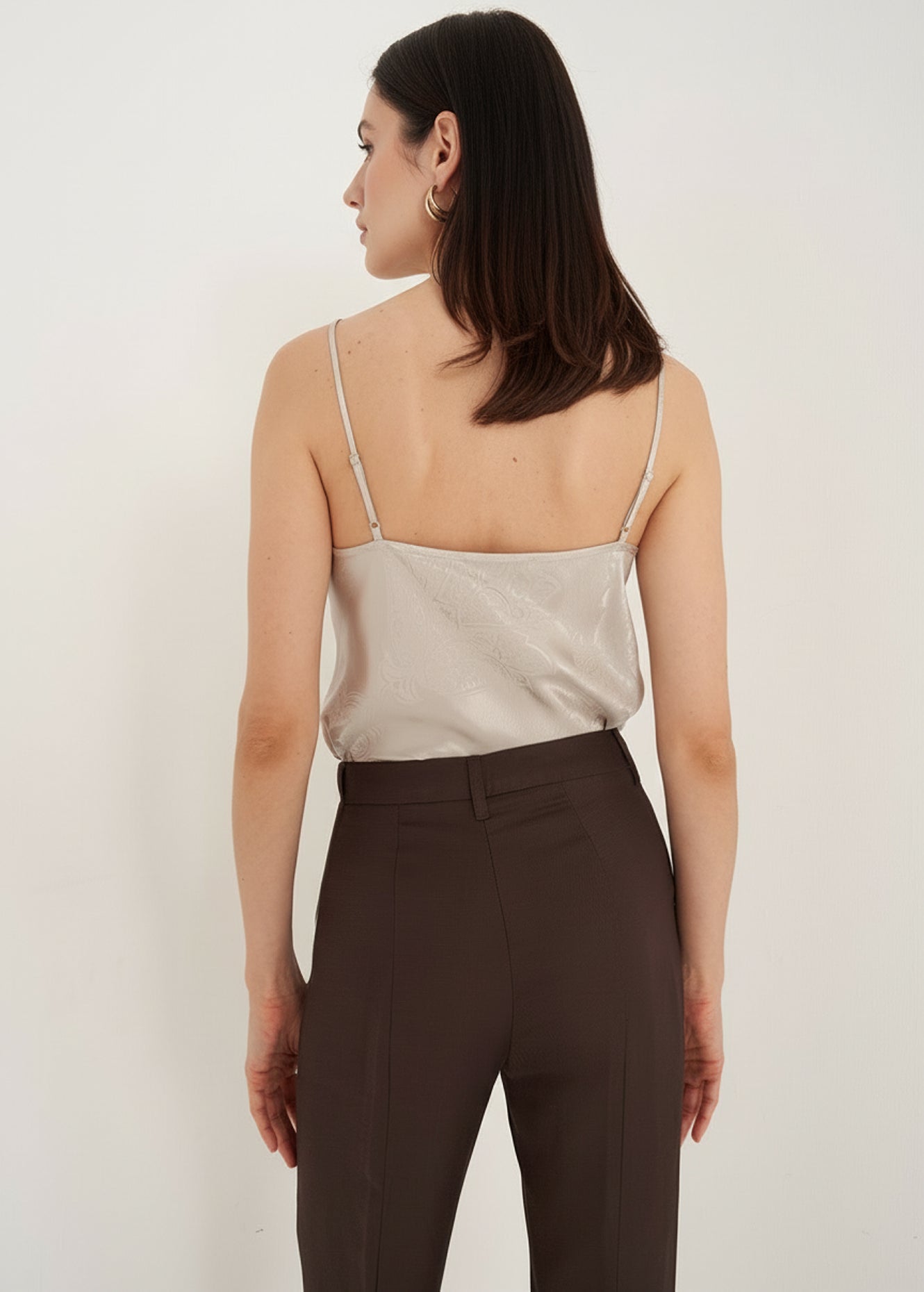 Top Texas in seta jacquard