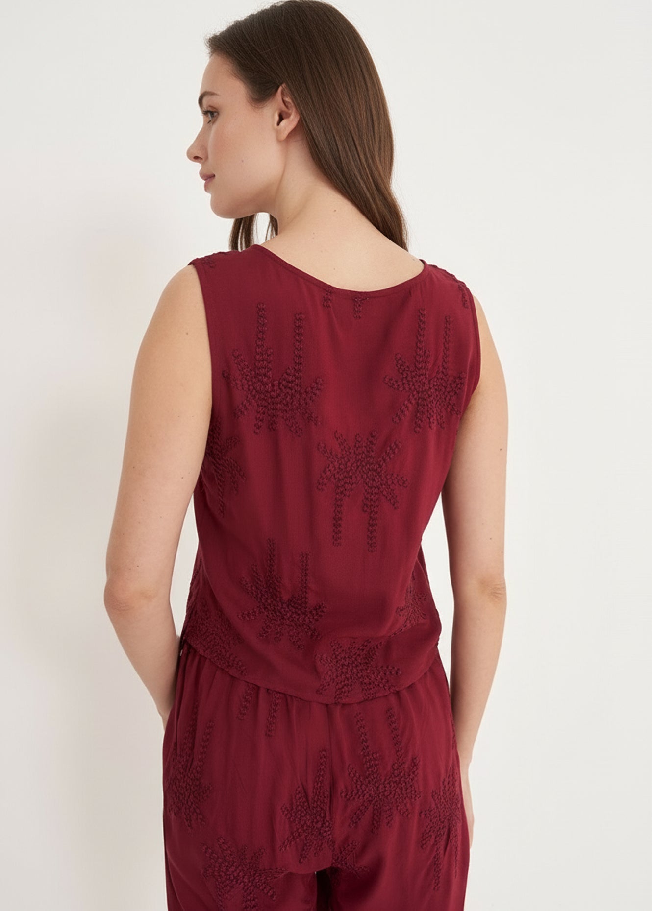 Top Tosca 100% Viscosa Ricamato