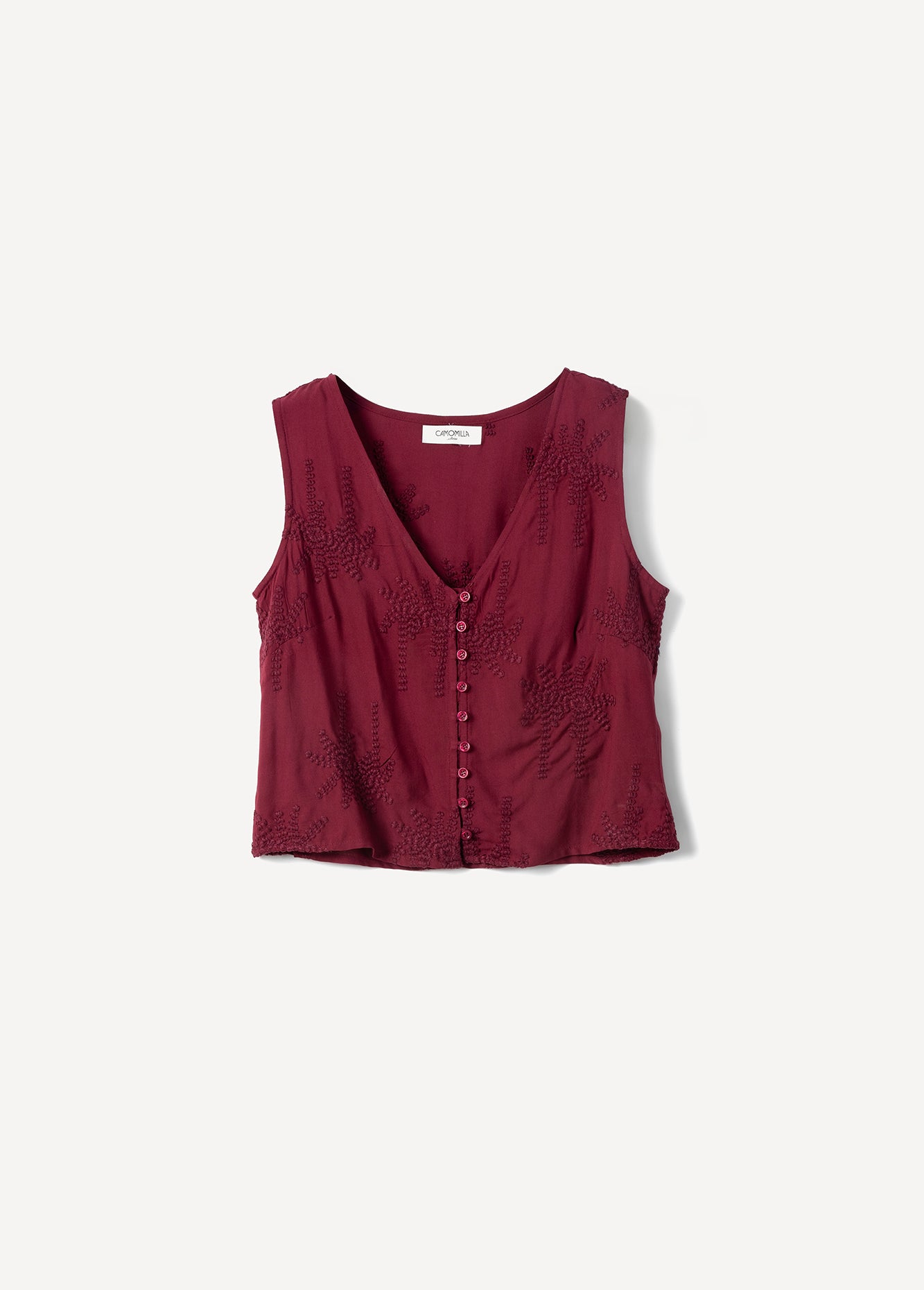 Top Tosca 100% Viscosa Ricamato