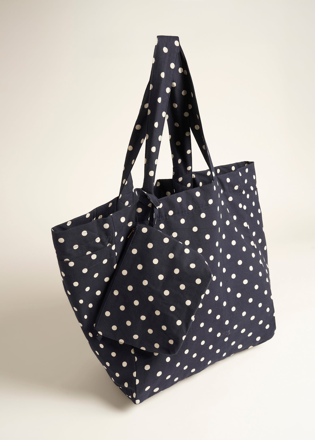 Borsa Blendas in Cotone con Stampa Pois