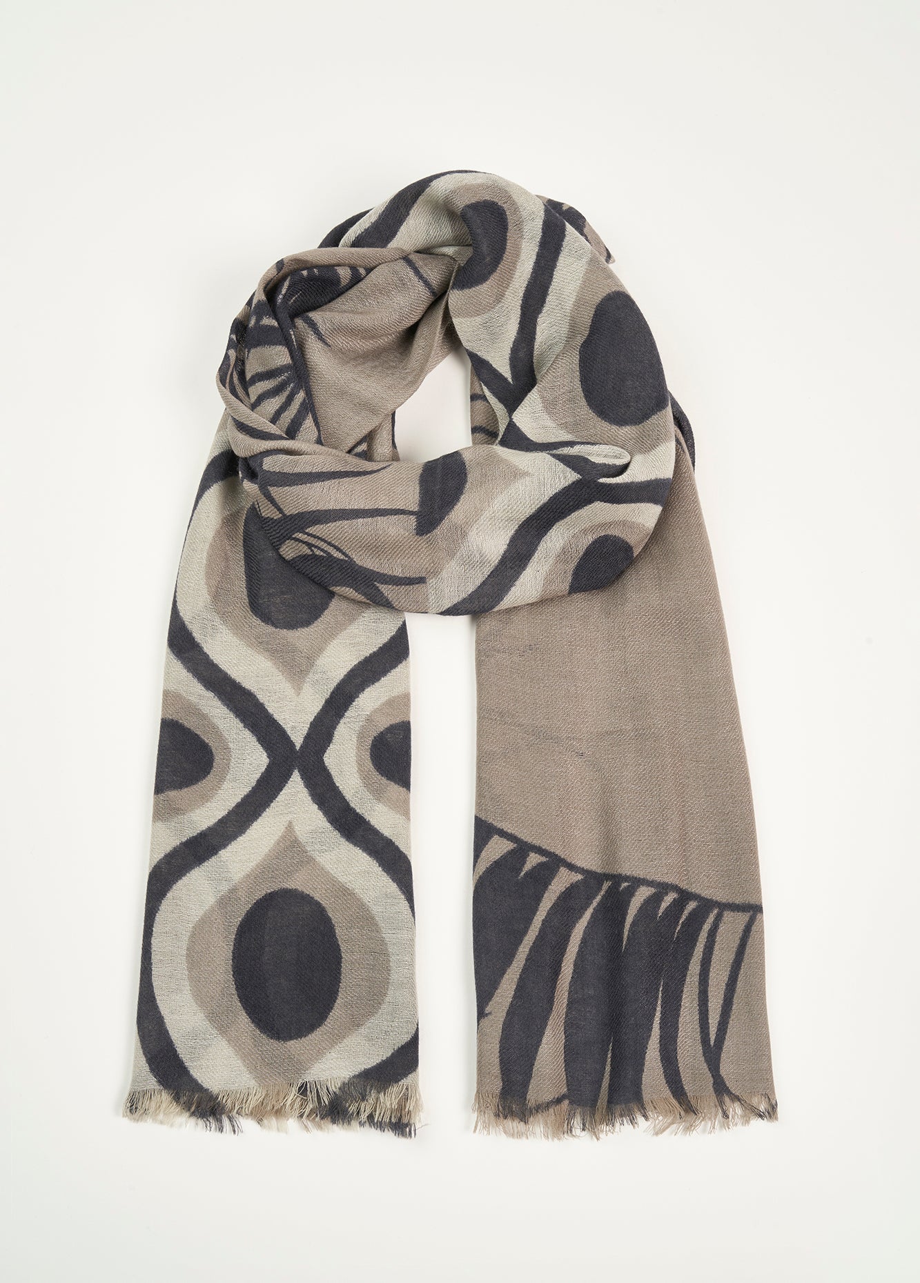 Sciarpa Sarisa in lana e modal