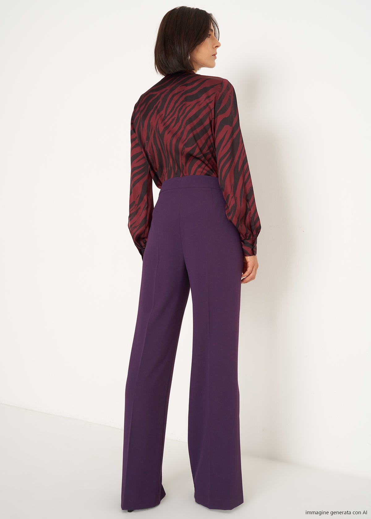 Pantaloni Pierre con spacco al fondo