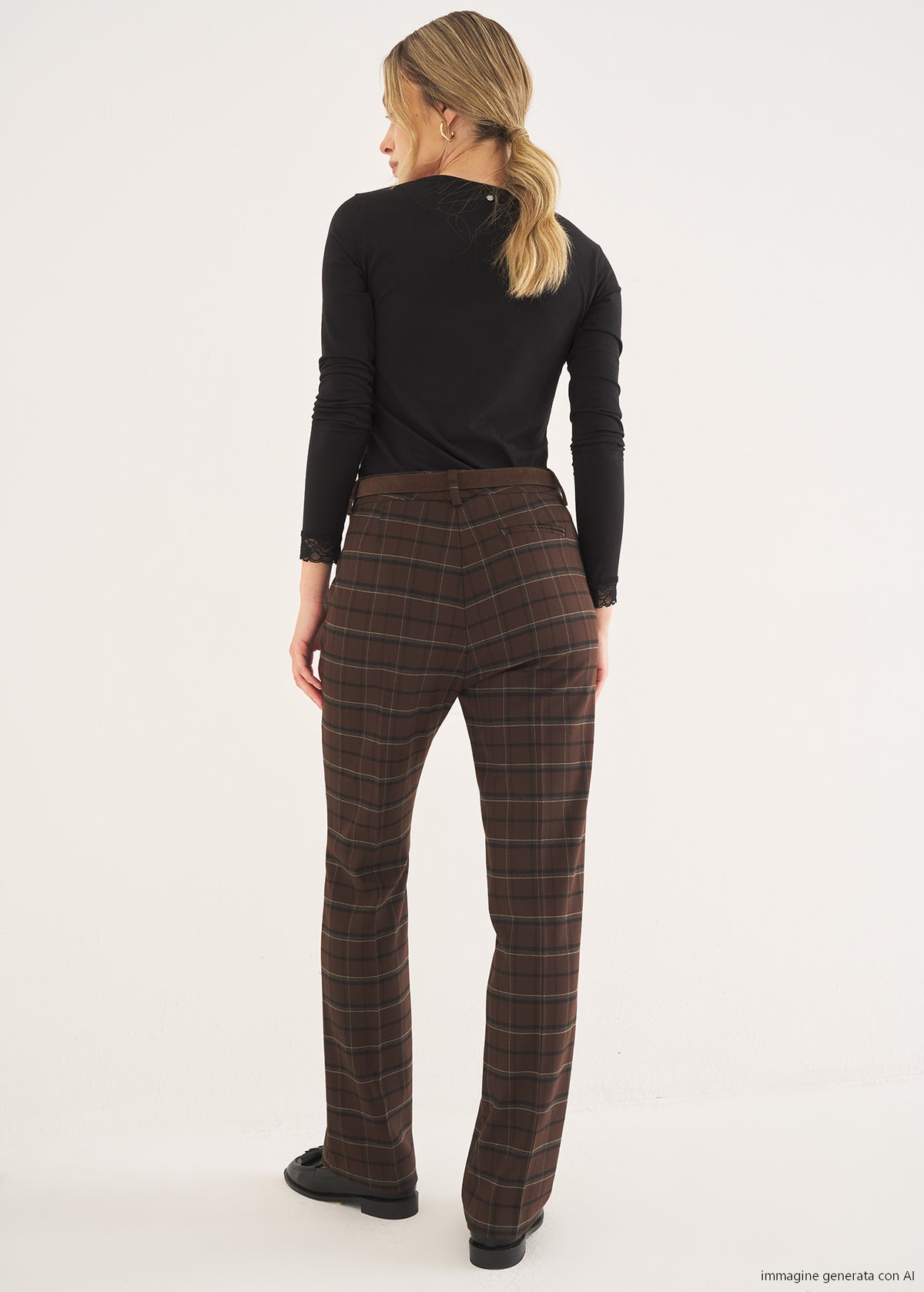 Pantalone Porter check