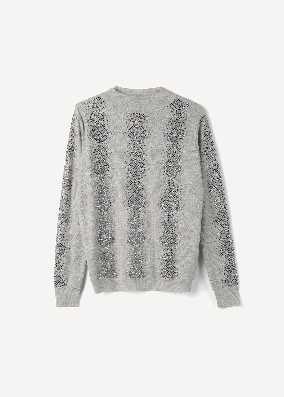 Maglia Margot mezzo collo con strass