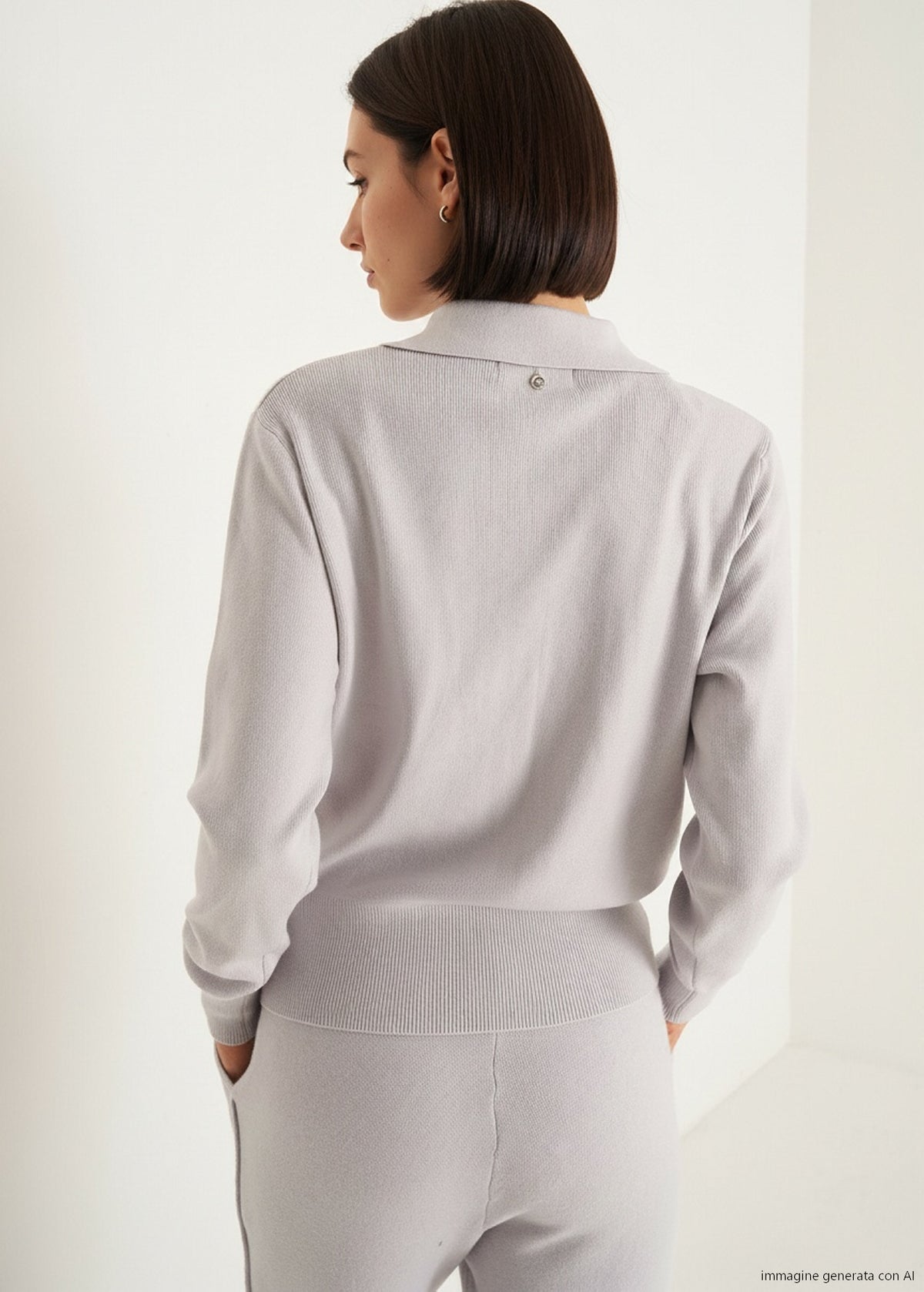 Cardigan Camilla con collo baby