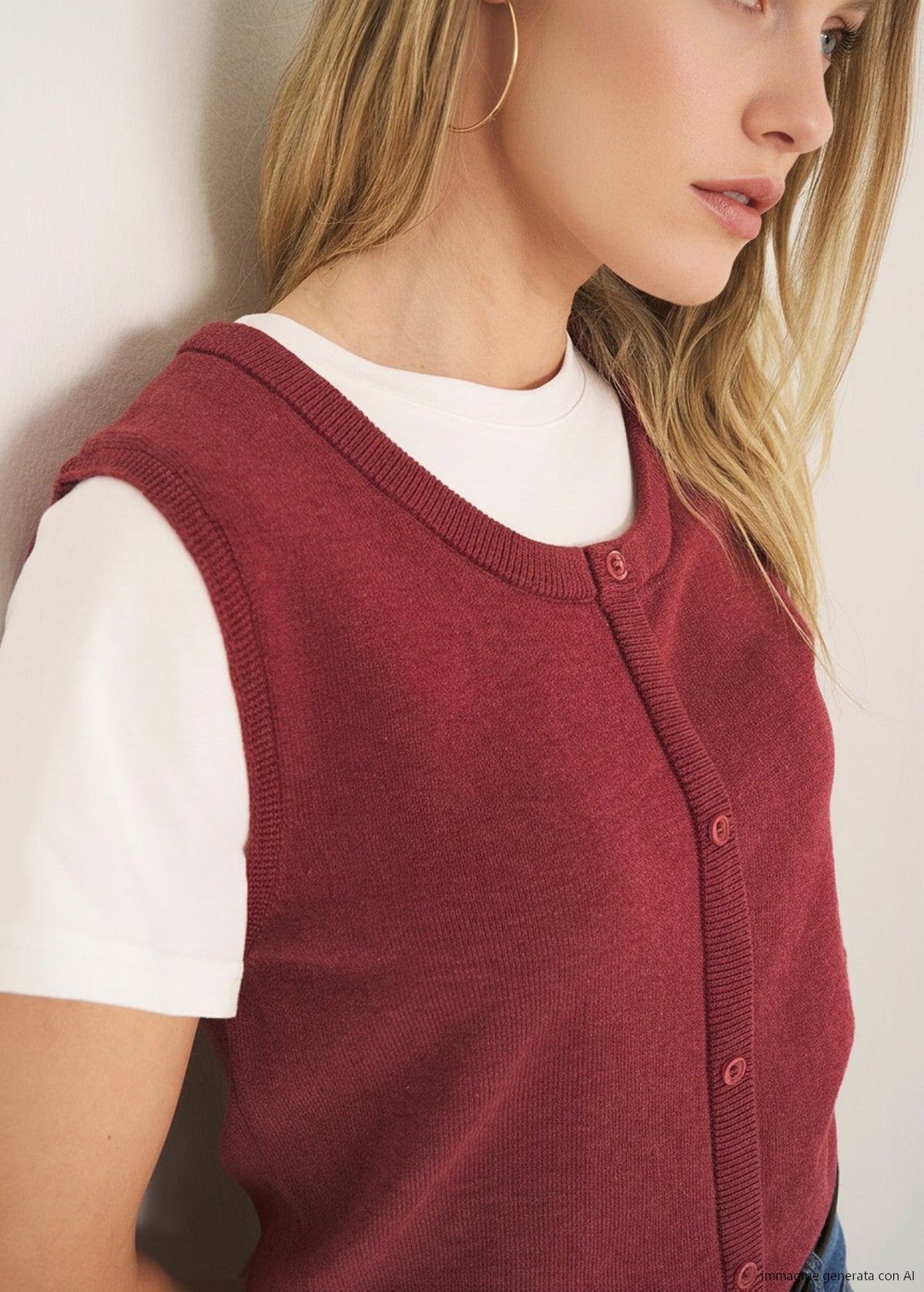 Maglia Siria modello fake gilet
