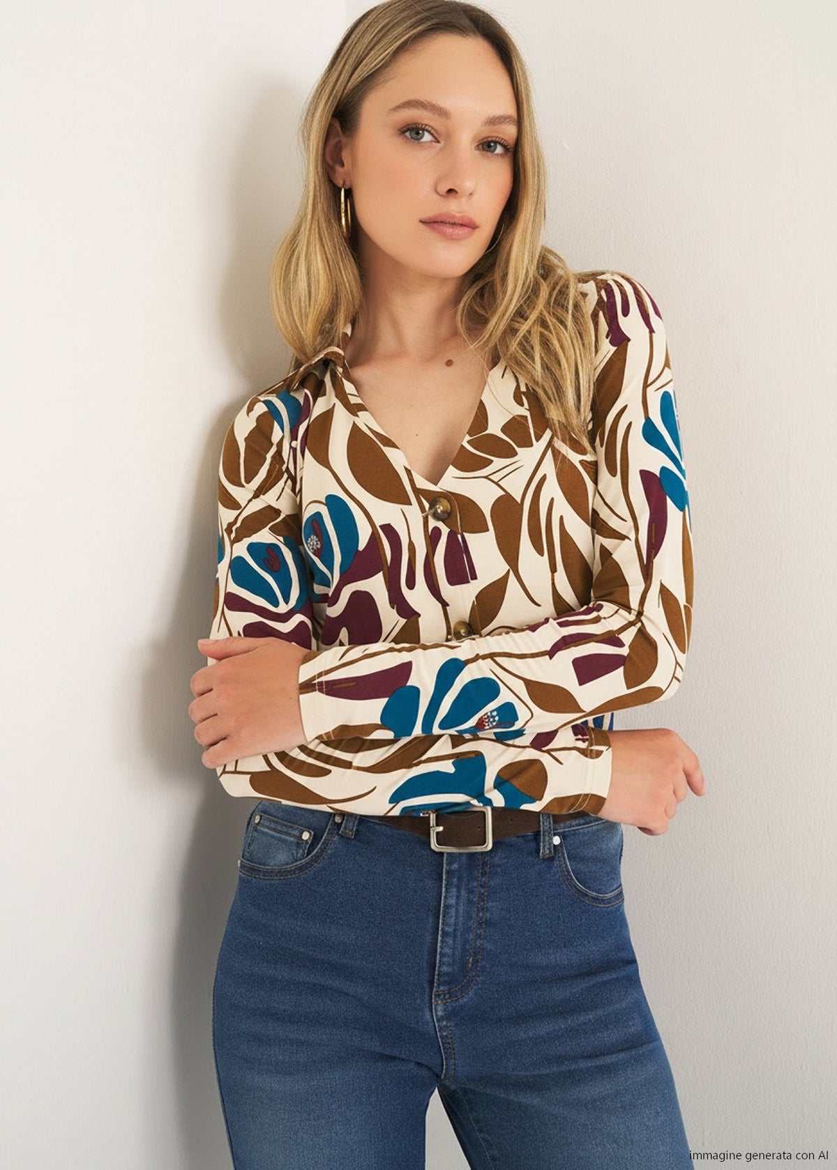 T-shirt Saemi stampata