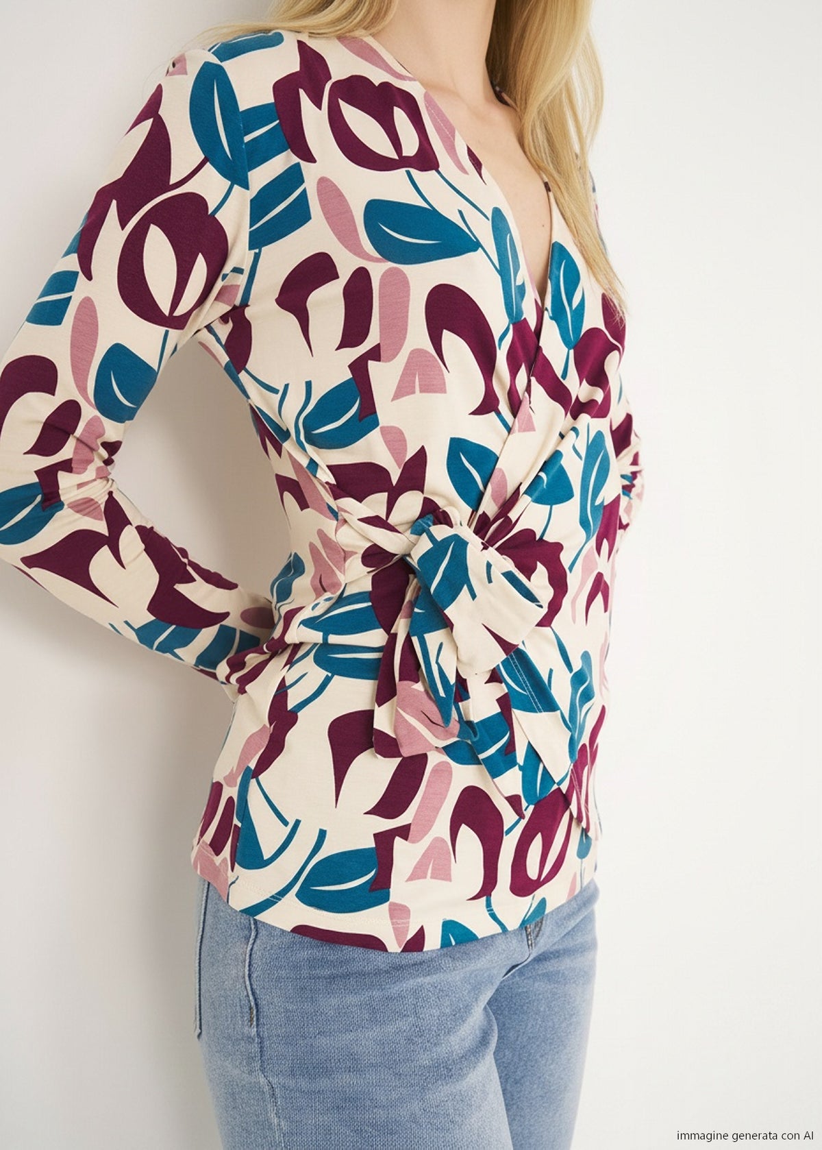 T-shirt Sally incrociata