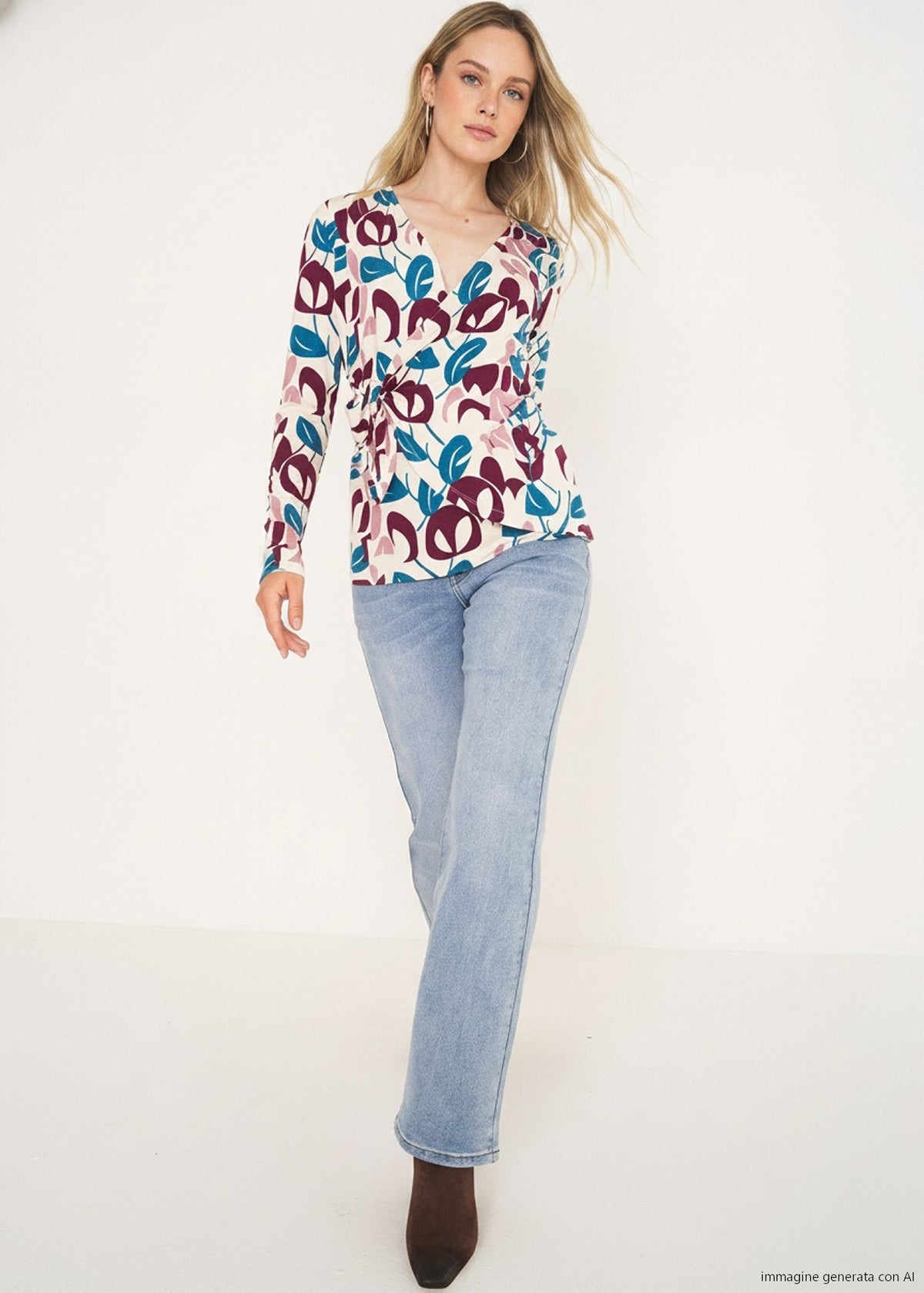 T-shirt Sally incrociata