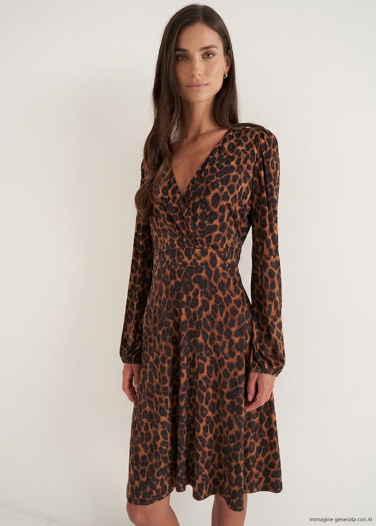 Abito Astrid stampato Leopardier