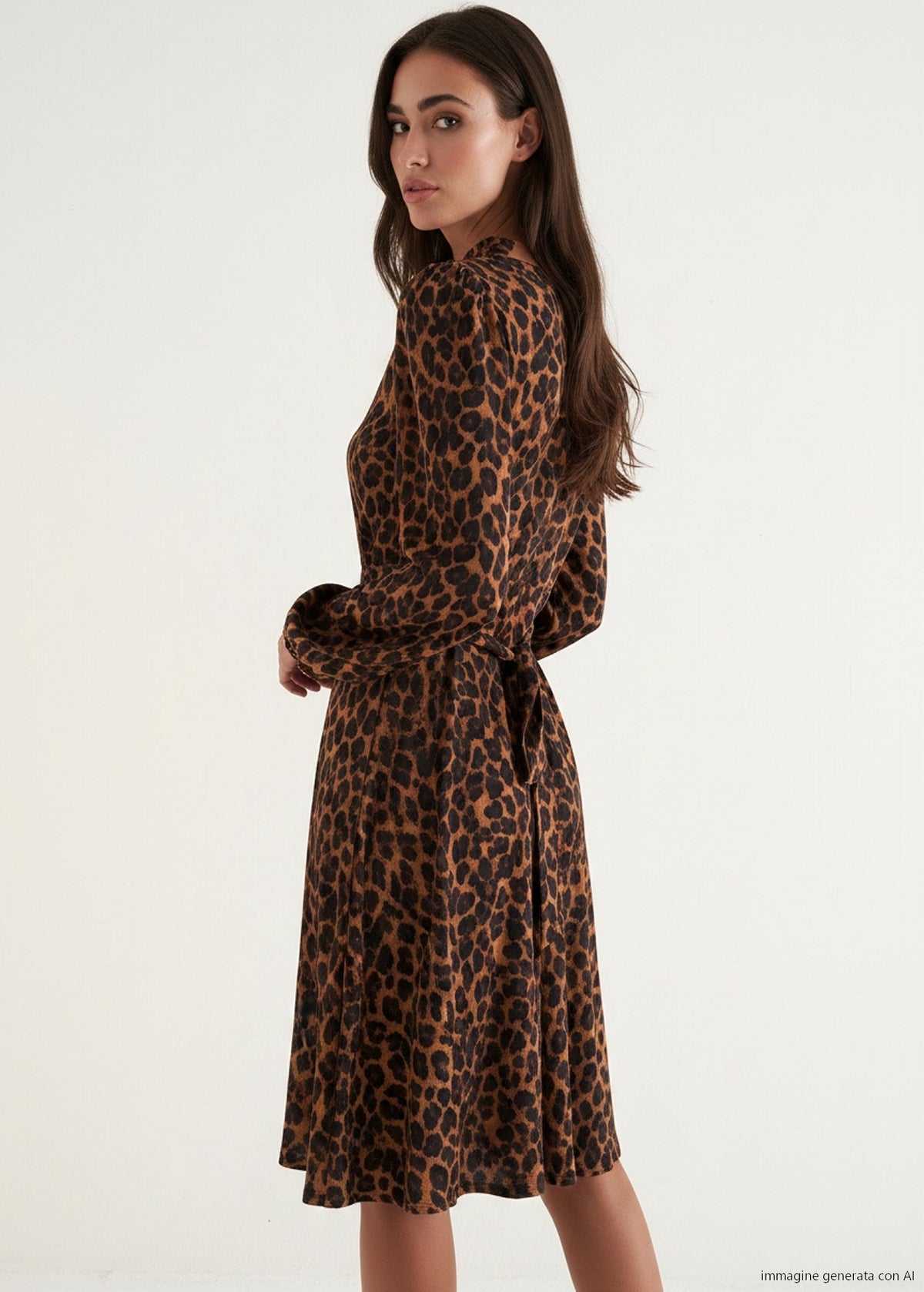 Abito Astrid stampato Leopardier