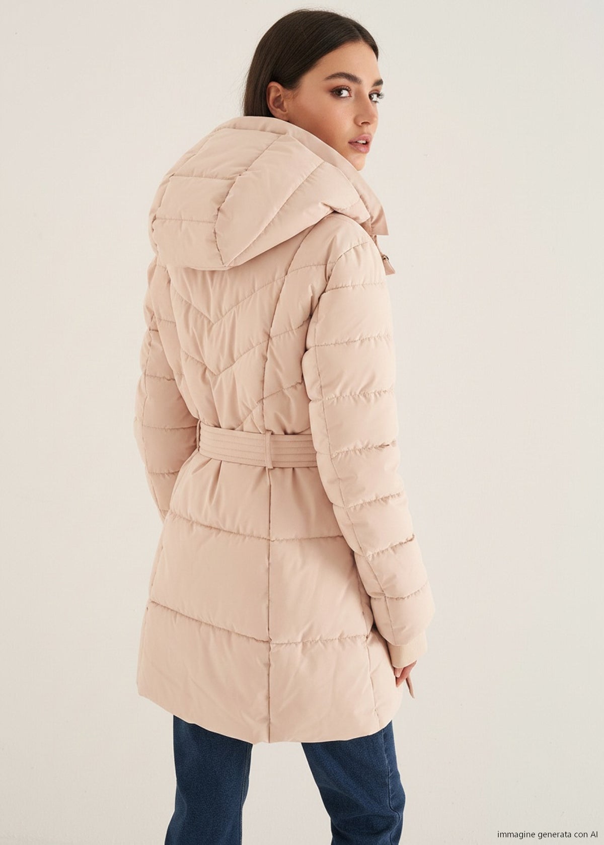 Piumino Prince con cintura