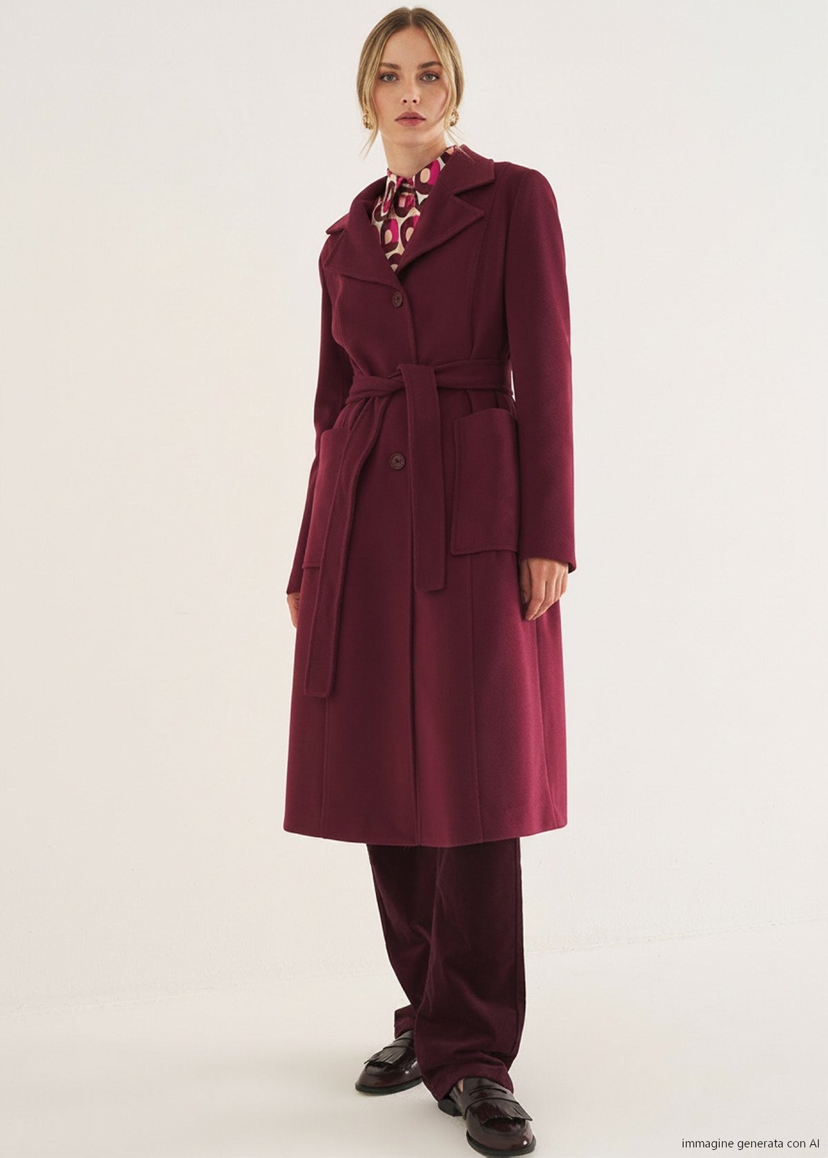 Cappotto Clotilde con cintura