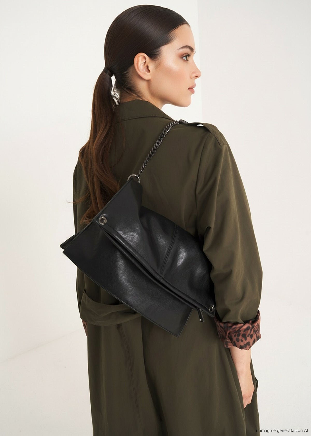 Pochette Blondie pieghevole ecopelle