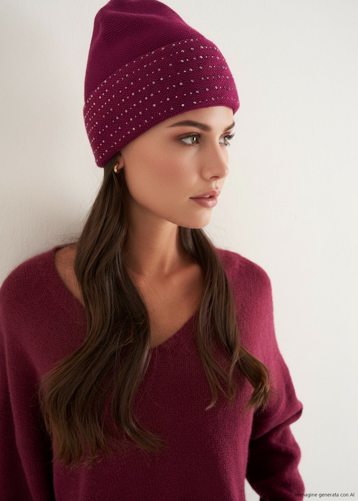 Cappello Ckye con micro strass