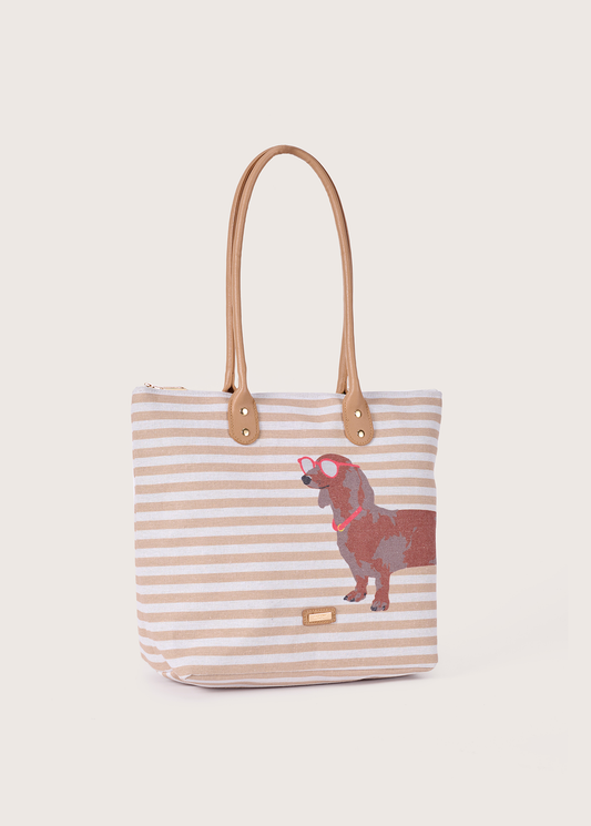 Borsa shopping Bau con stampa