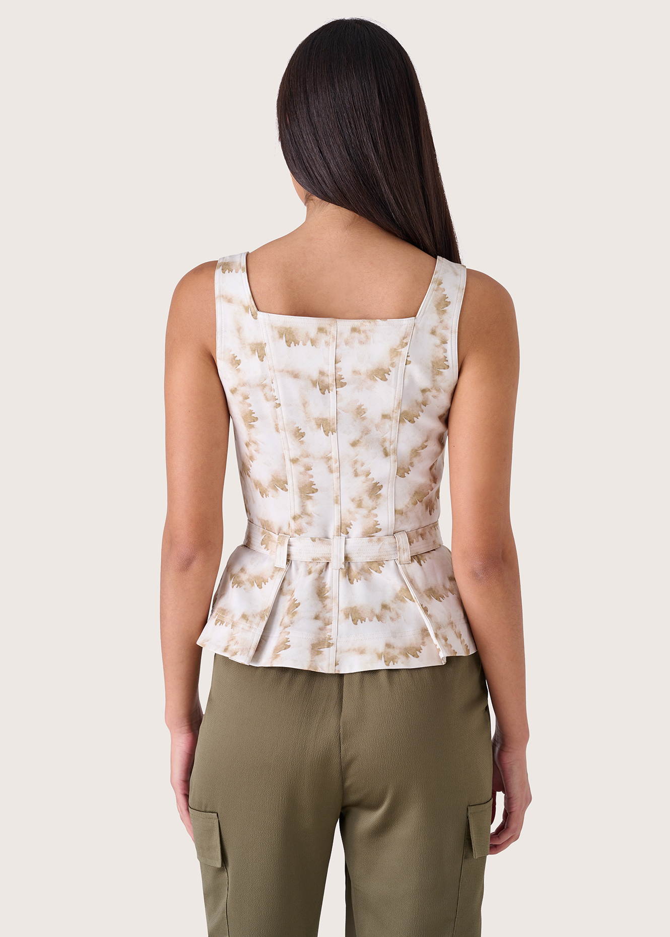 Top Ted con scollo quadrato