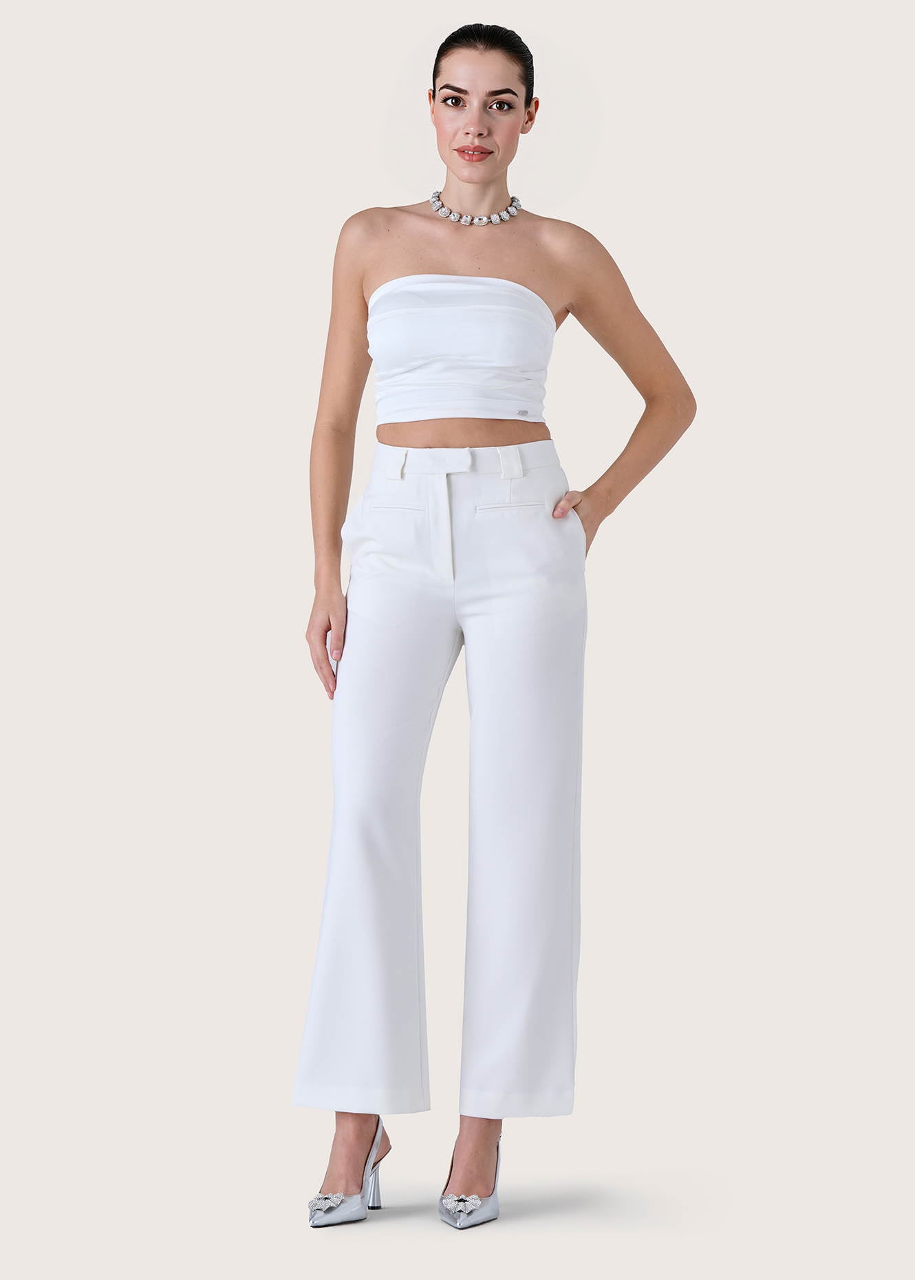 Pantalone Pad a palazzo