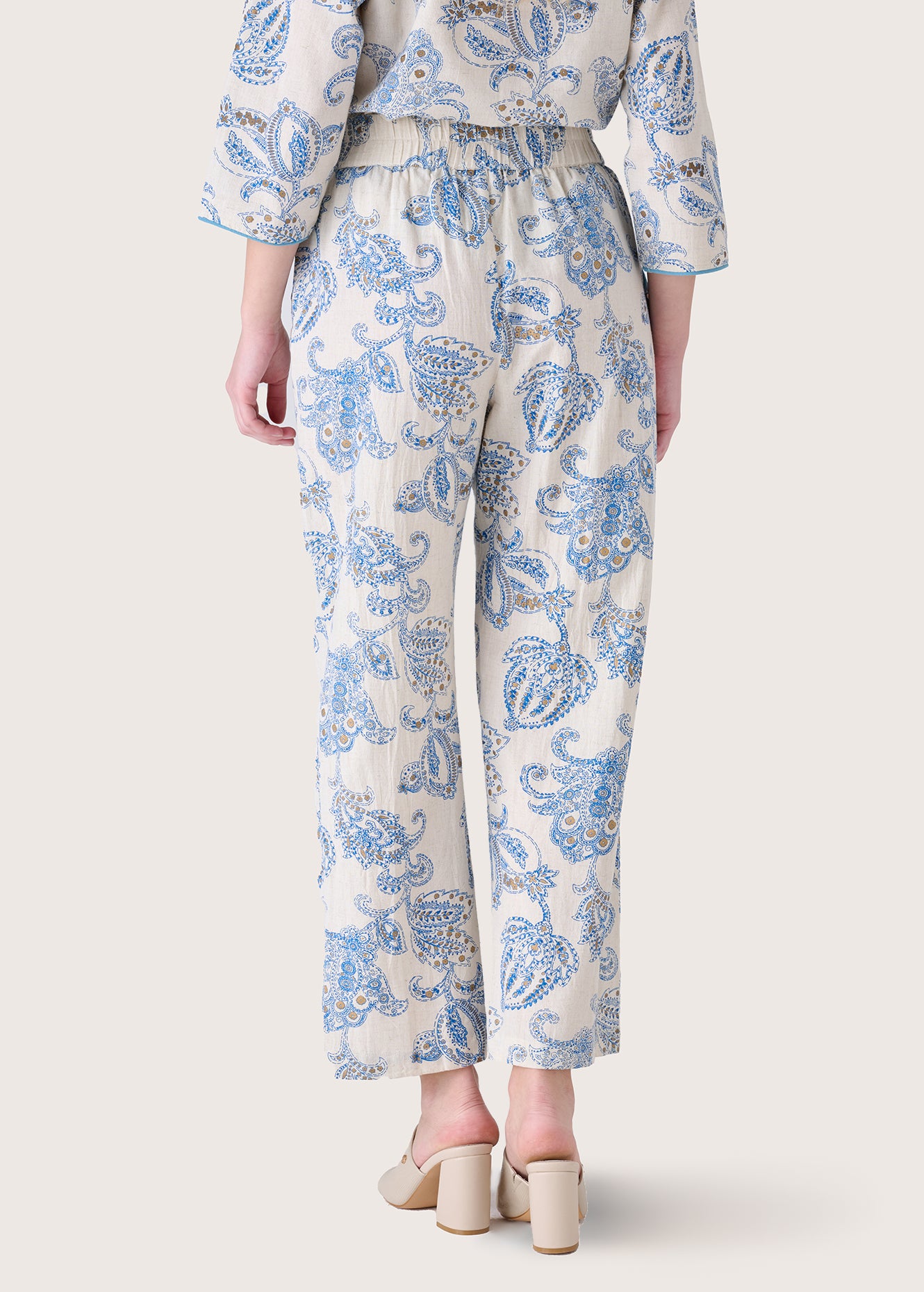 Pantalone Pixie in lino e cotone