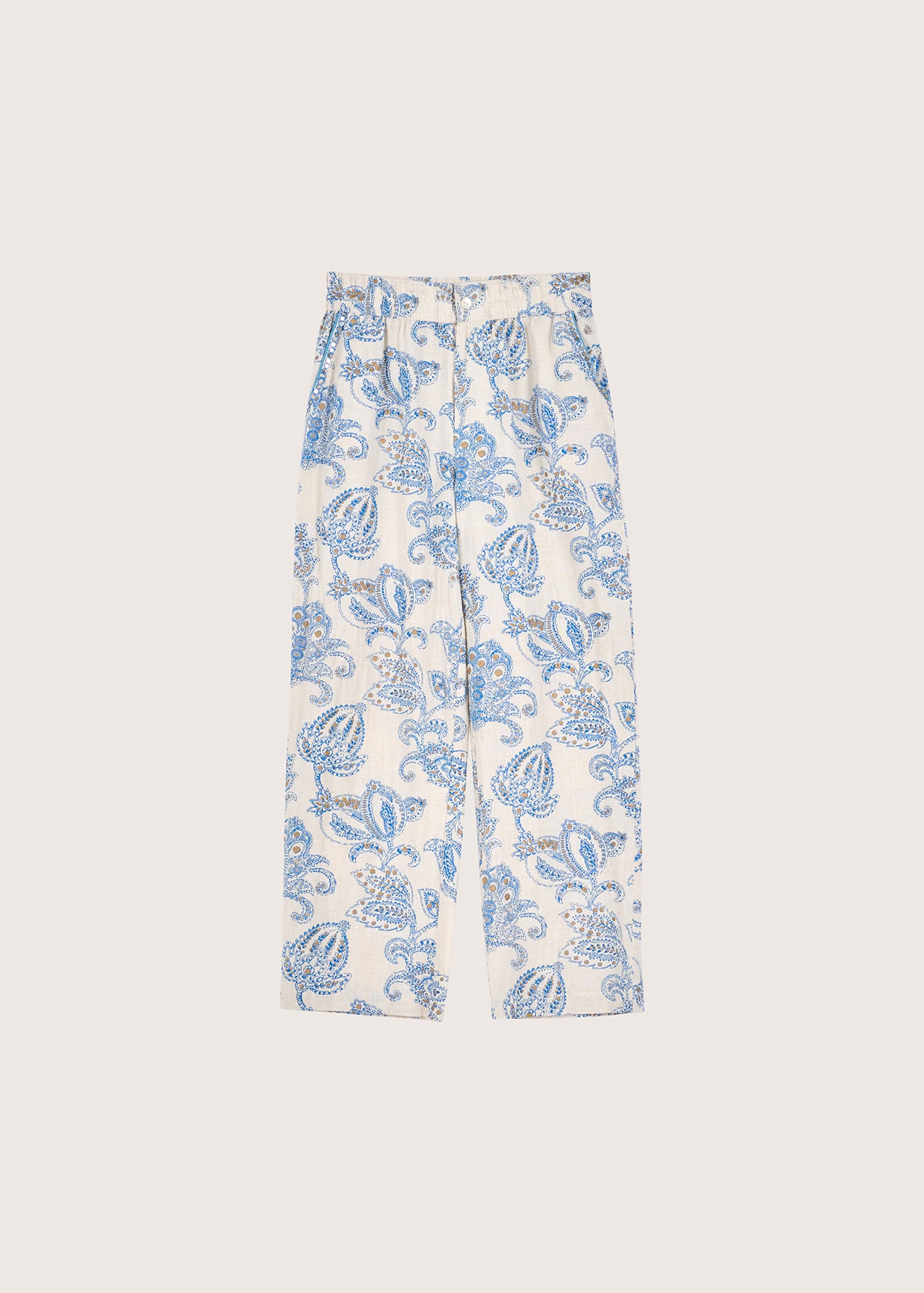 Pantalone Pixie in lino e cotone