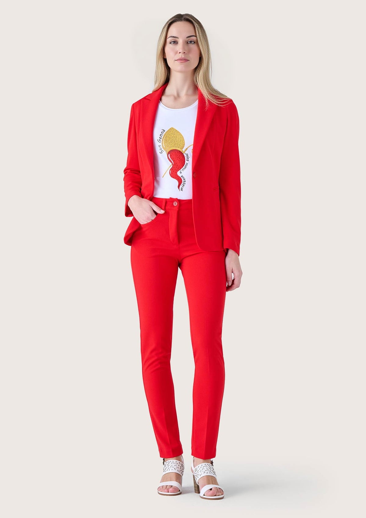 Pantalone Kate in tessuto screp