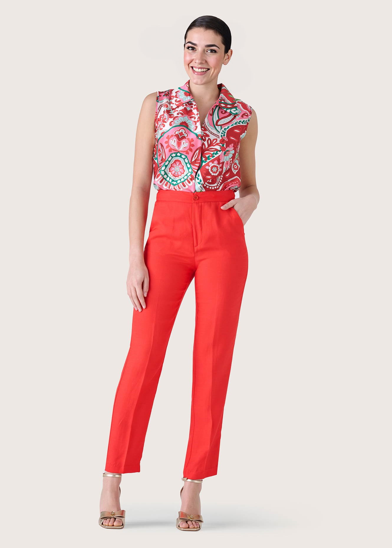 Pantalone Alice in misto lino