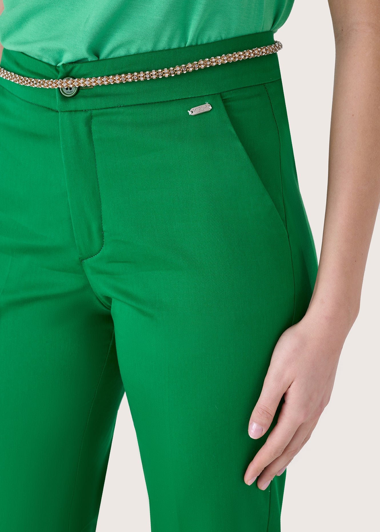 Pantaloni Jacqueline in misto cotone