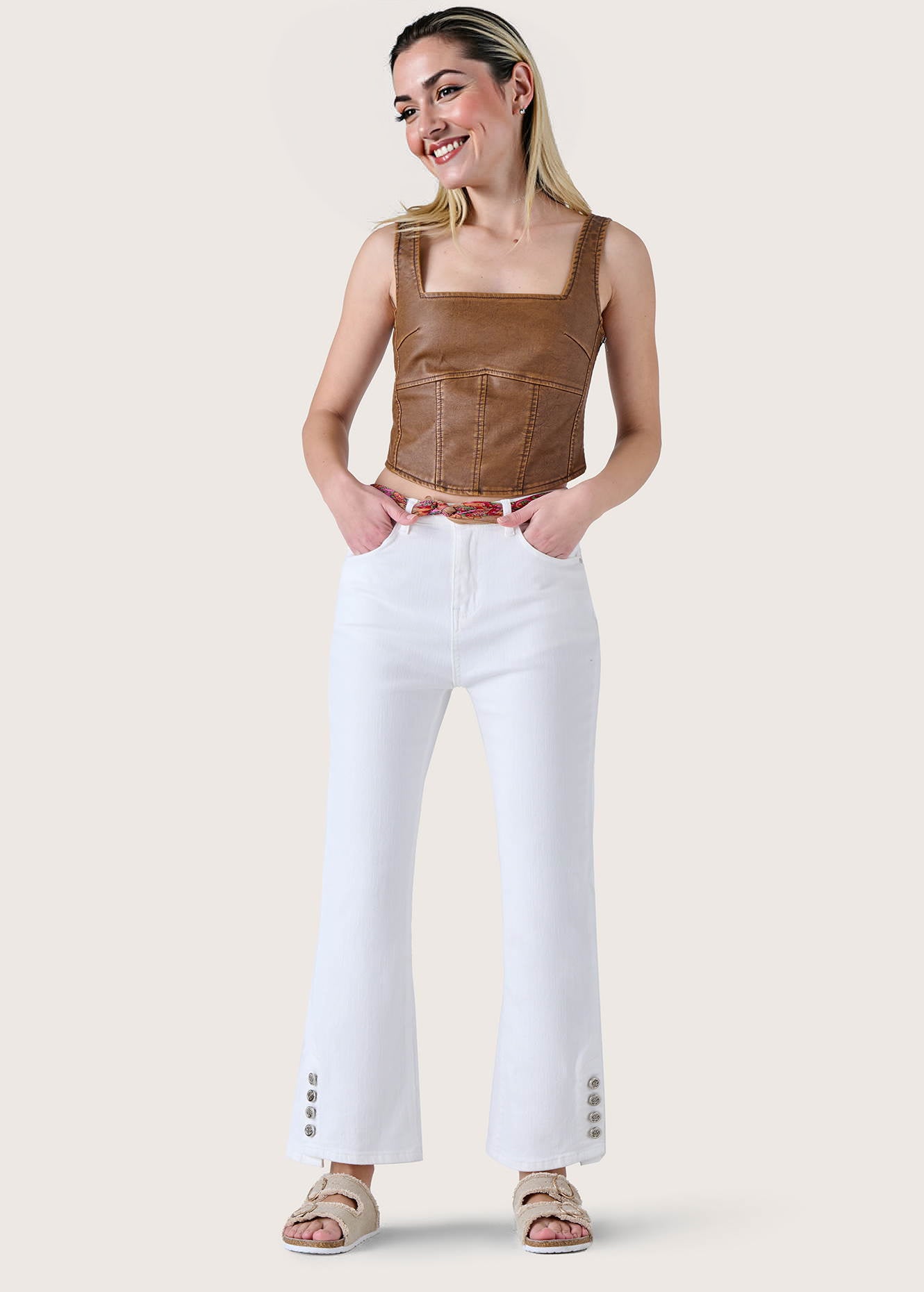 Pantalone Denver in denim di cotone