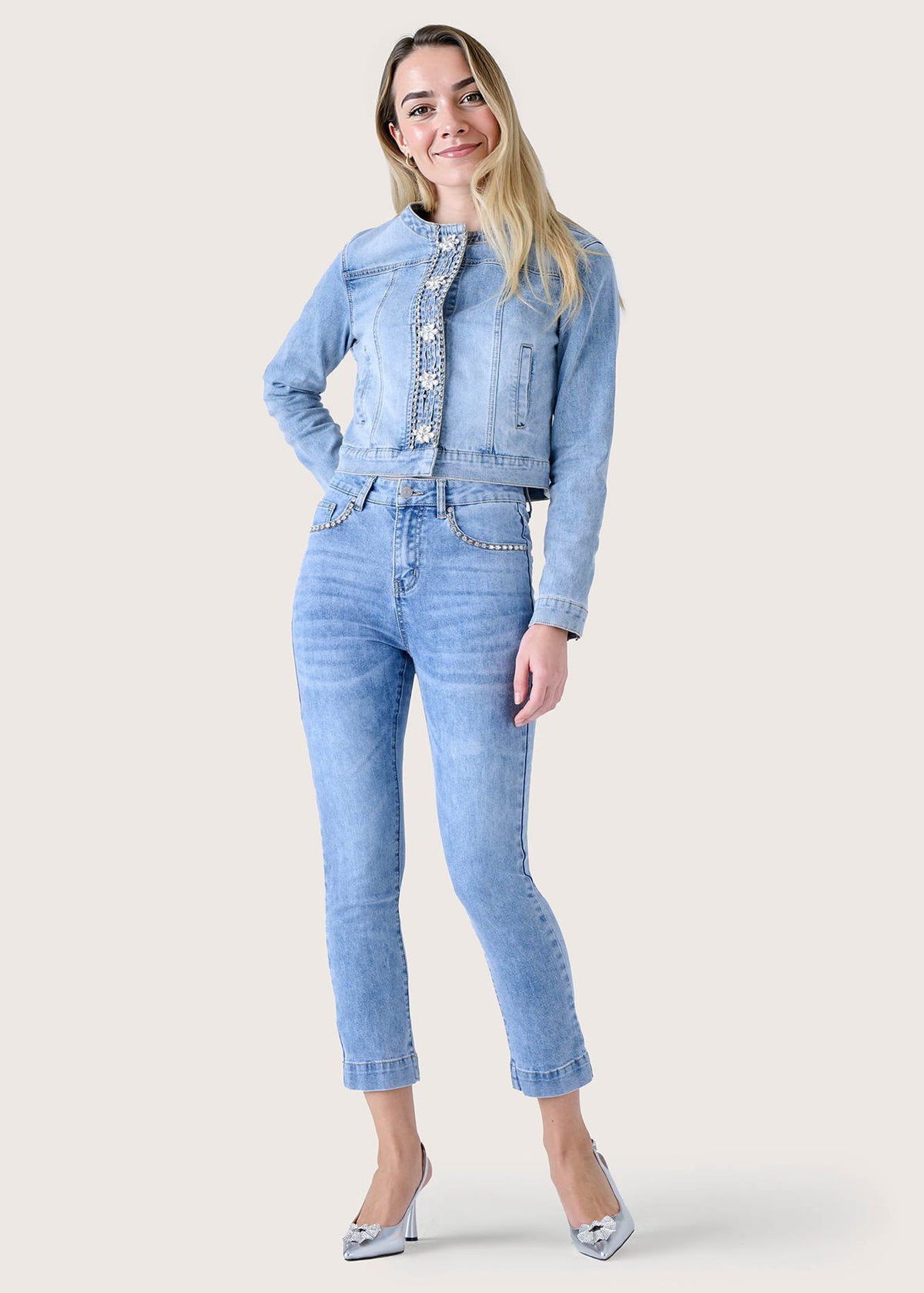 Pantalone Daniel in denim di cotone