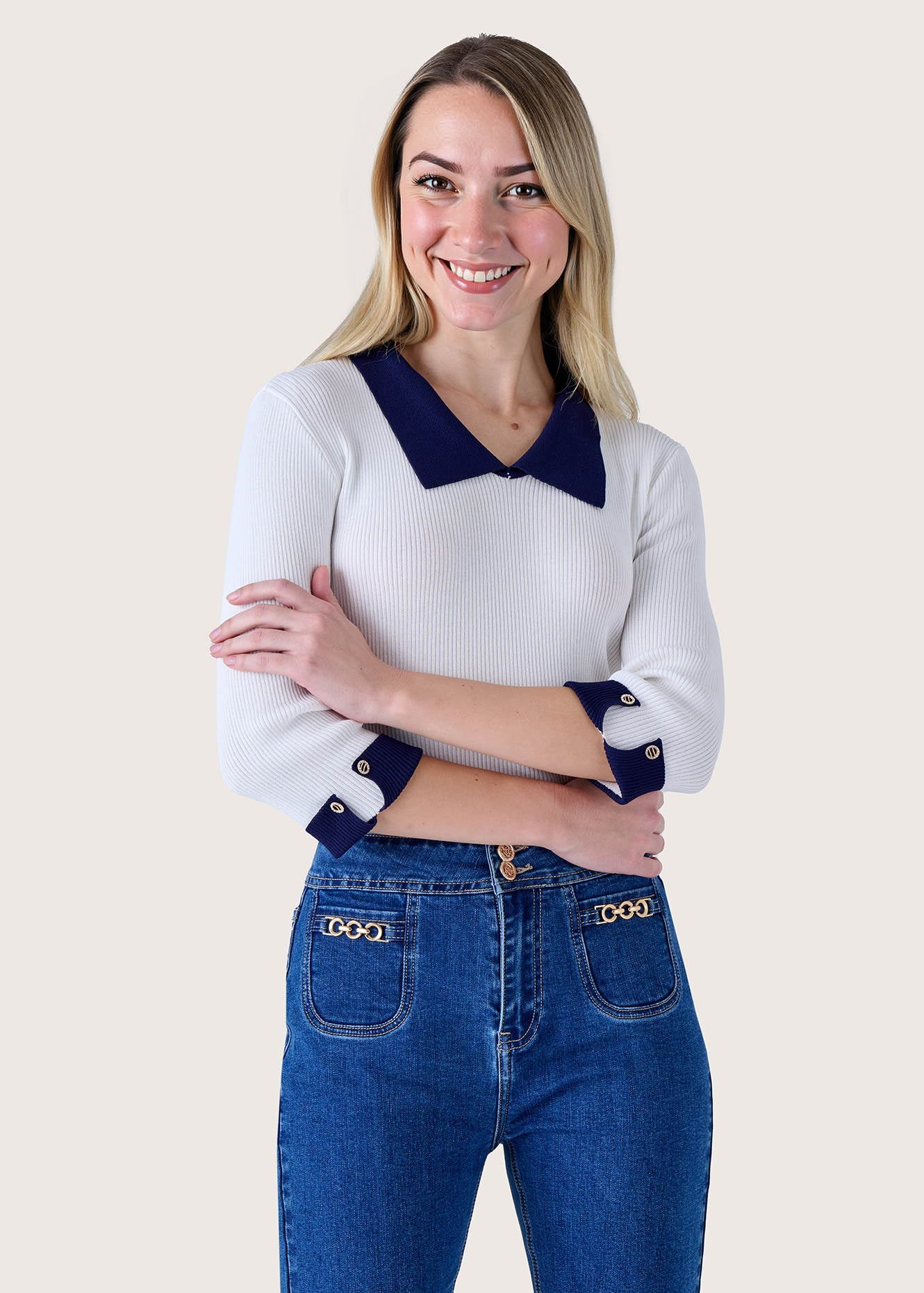 Maglia Monia a costine