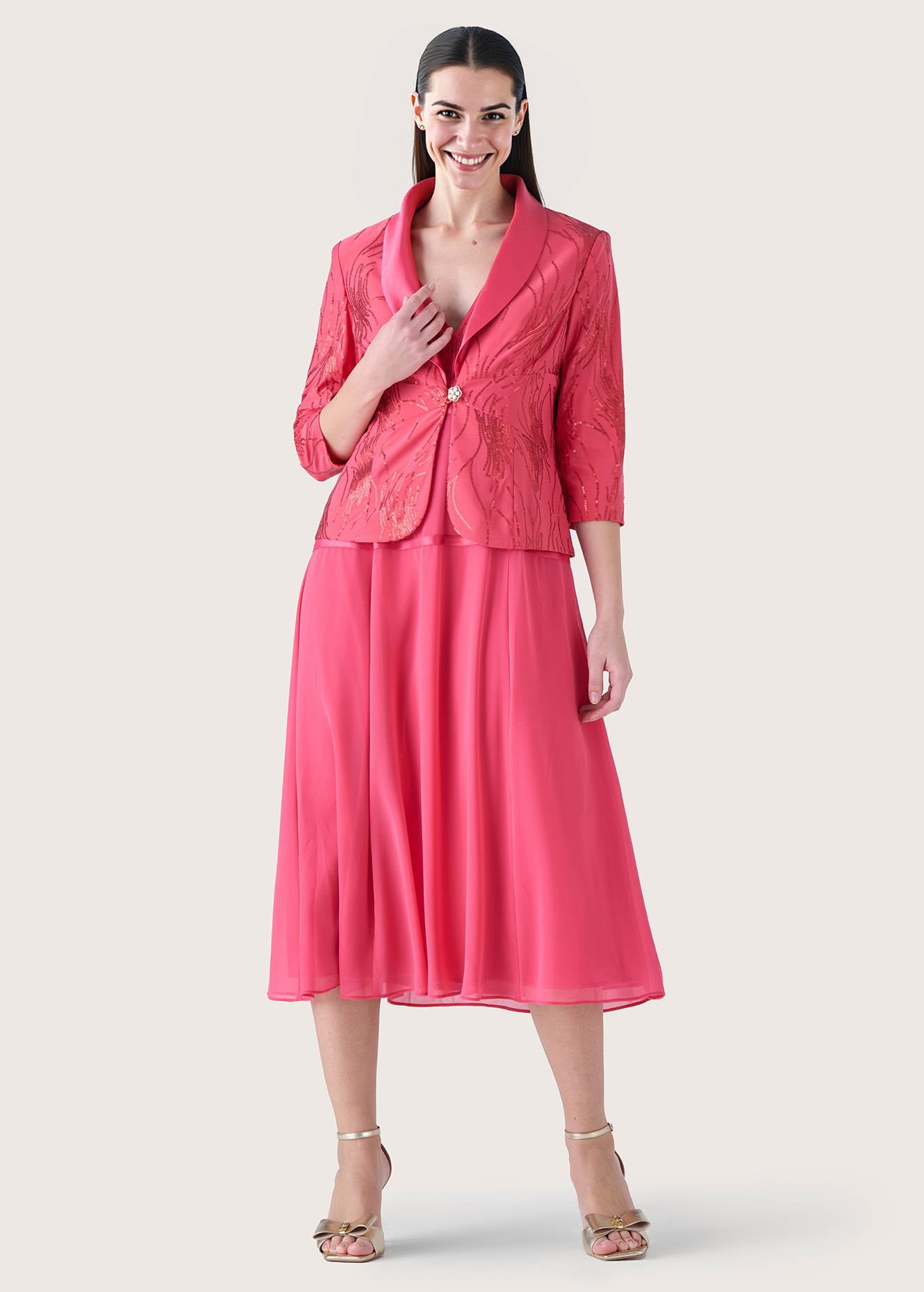 Completo Carla con abito e giacca