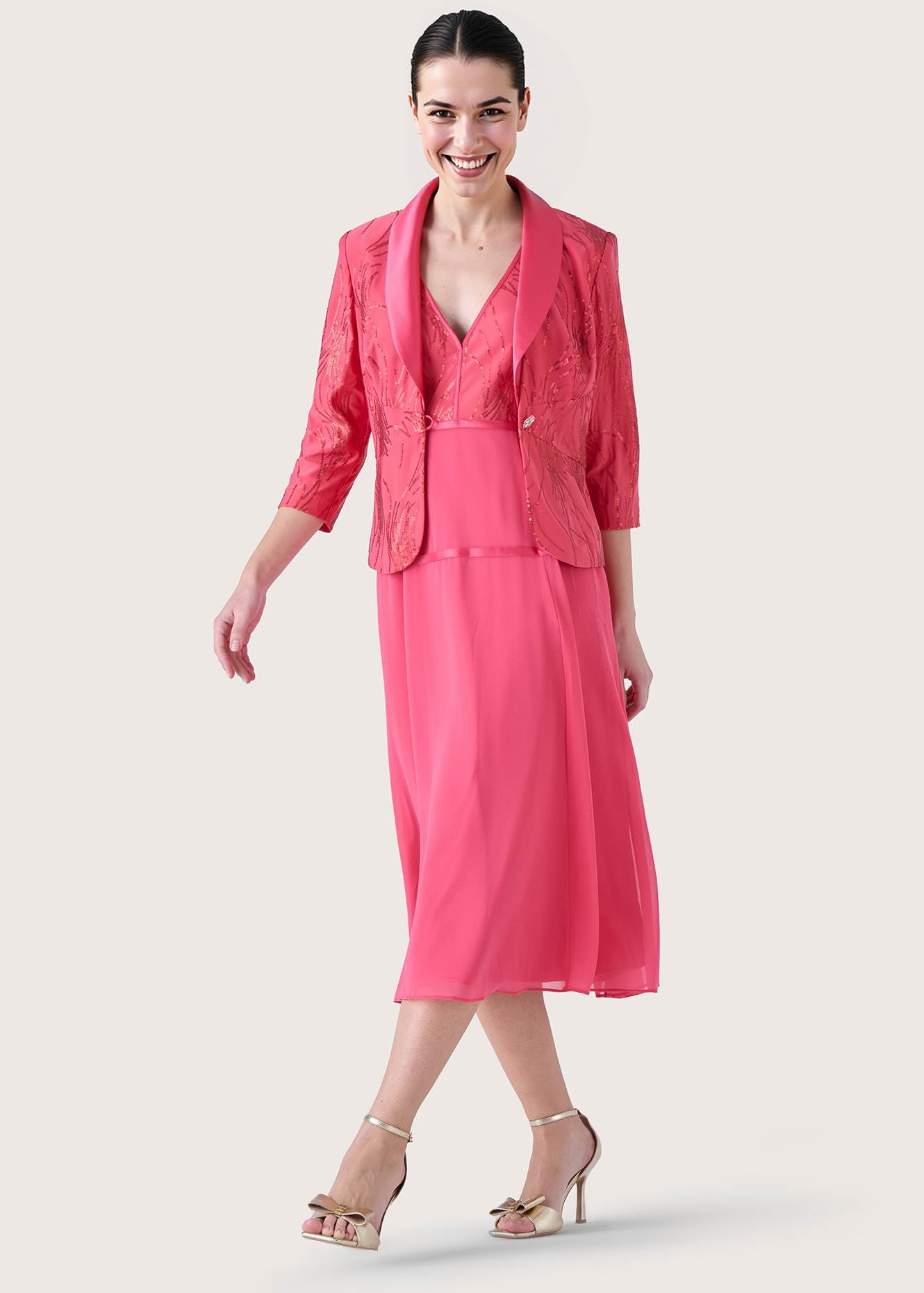 Completo Carla con abito e giacca