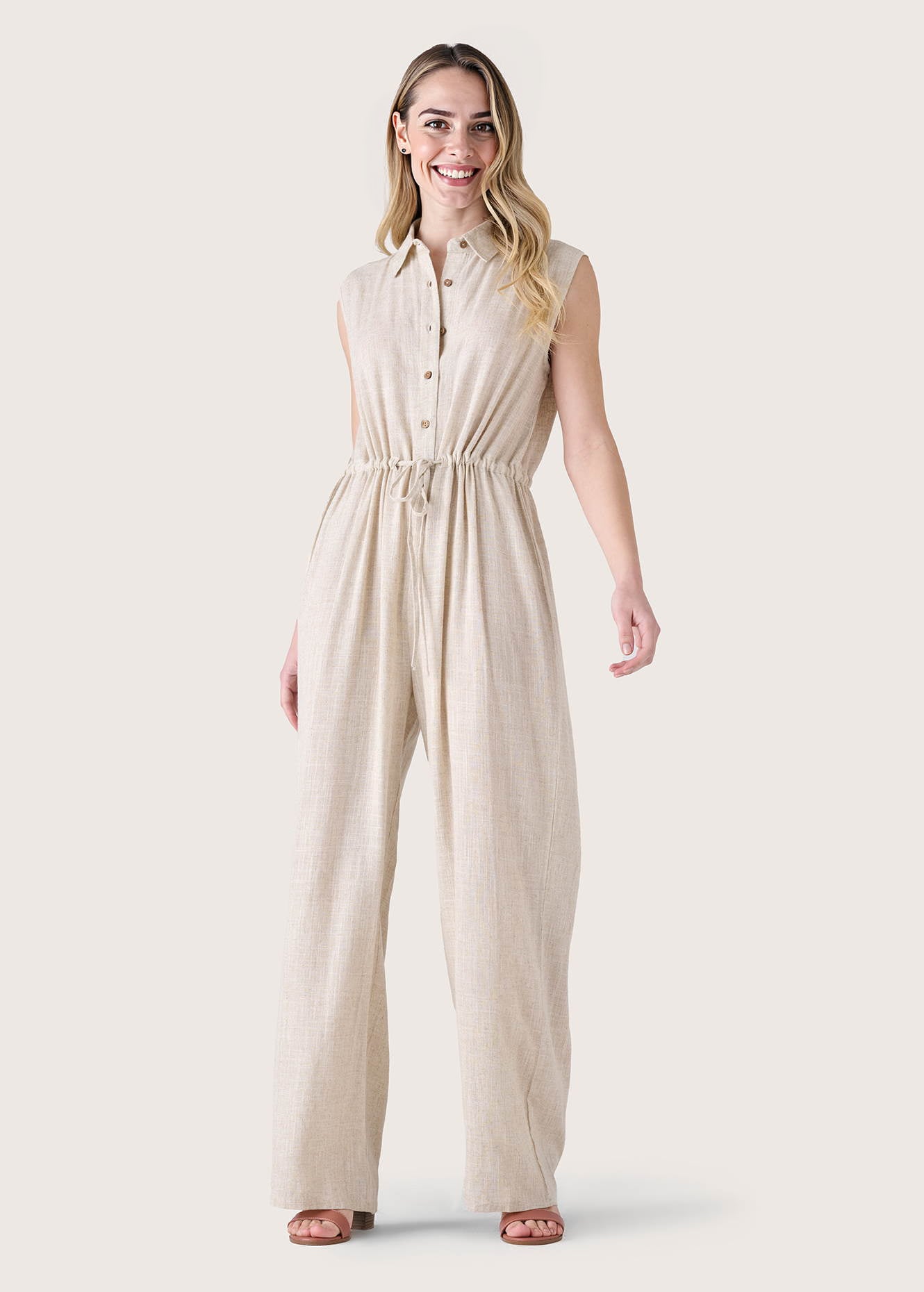 Jumpsuit Tommy in lino e viscosa