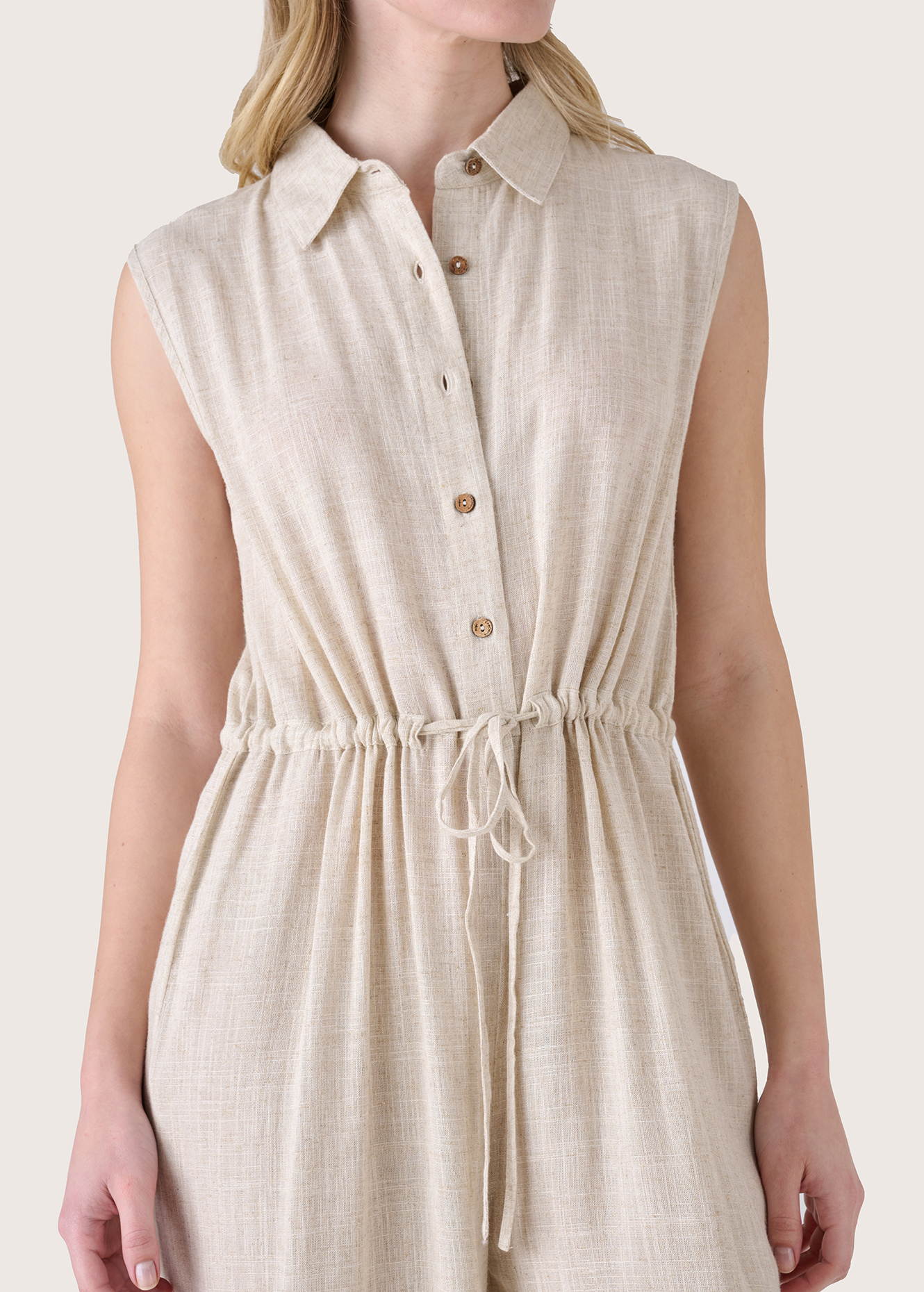 Jumpsuit Tommy in lino e viscosa