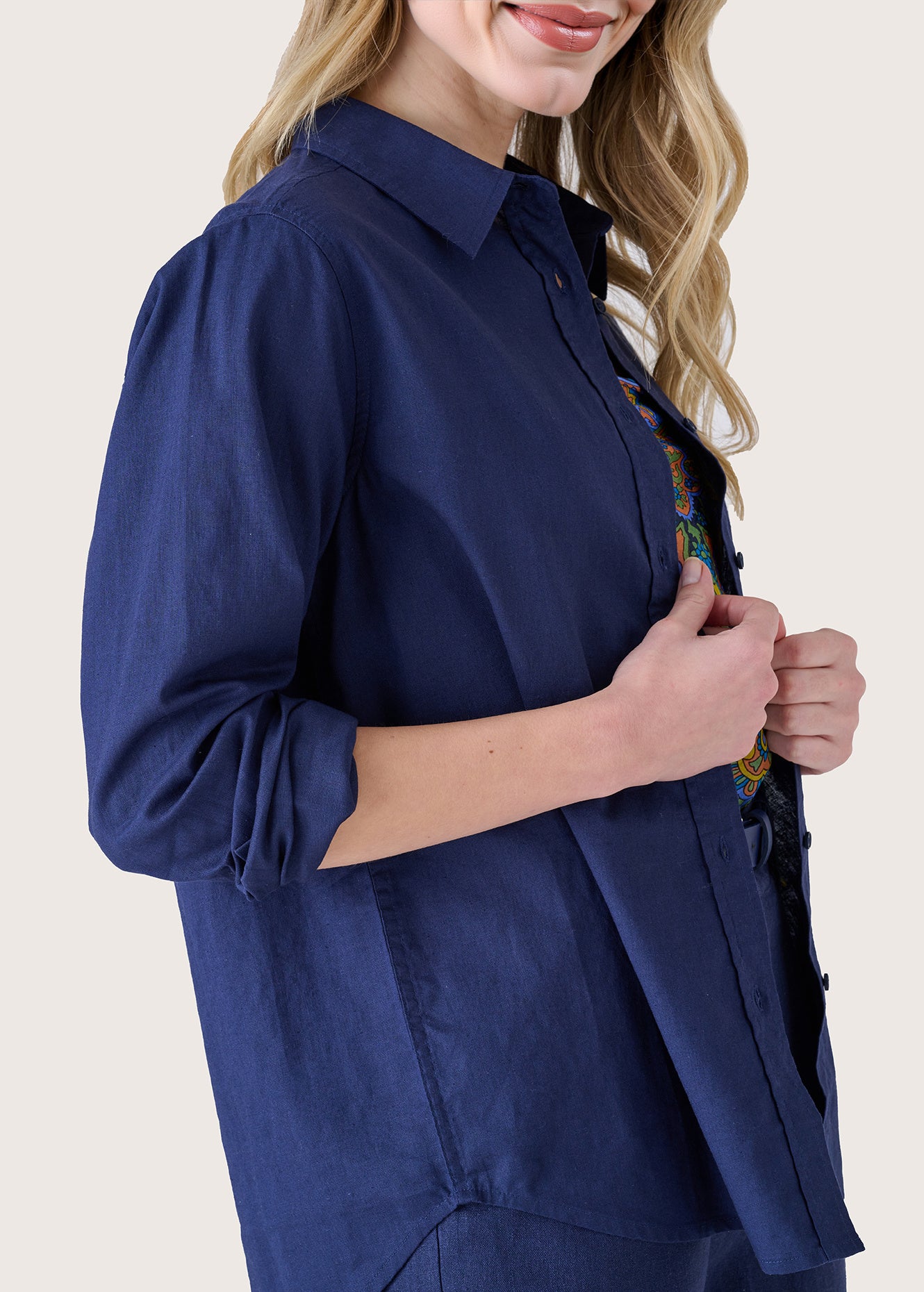 Camicia Calla in lino e cotone