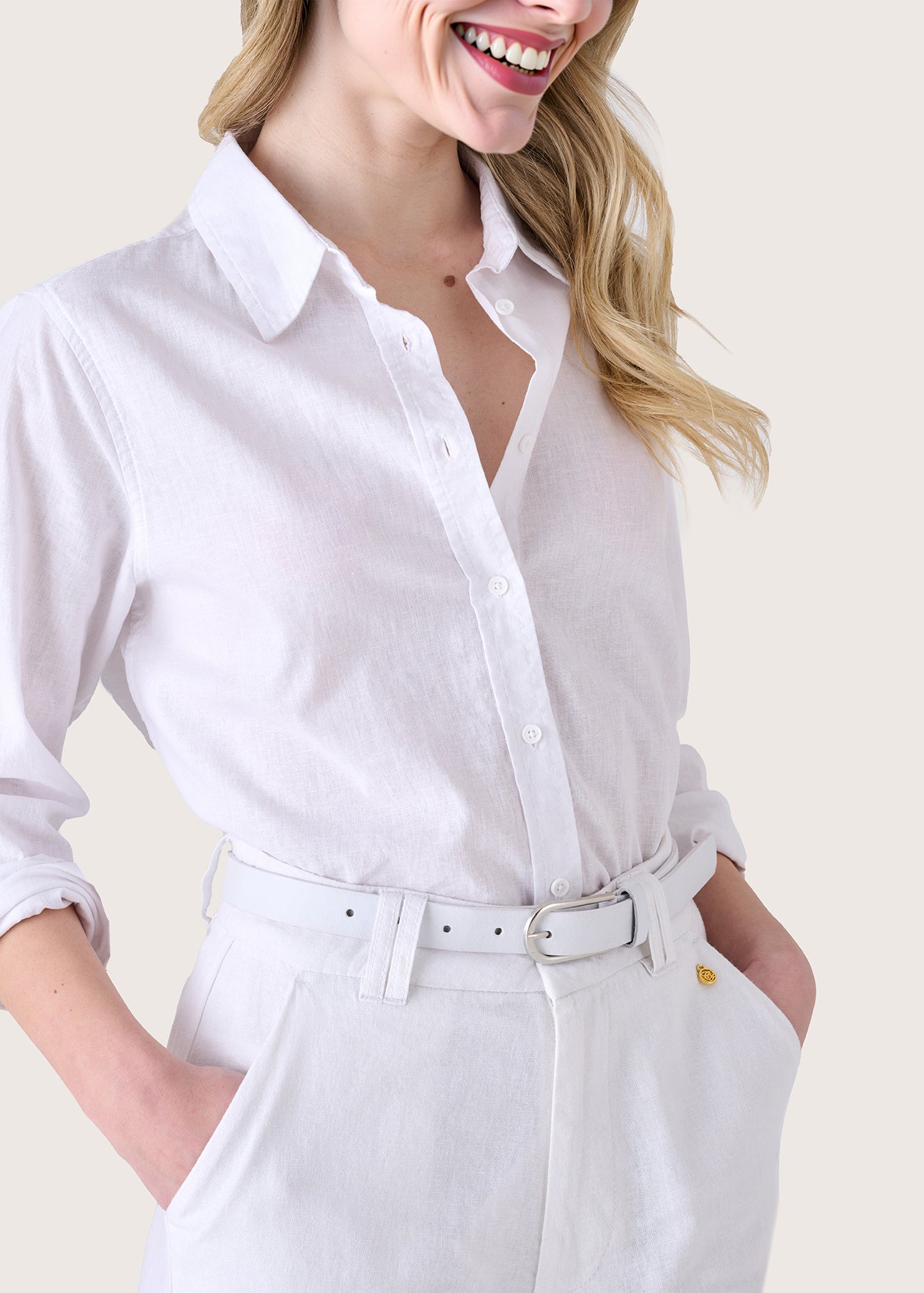 Camicia Calla in lino e cotone