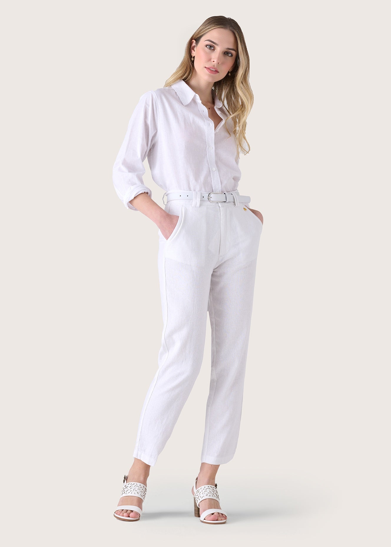 Camicia Calla in lino e cotone