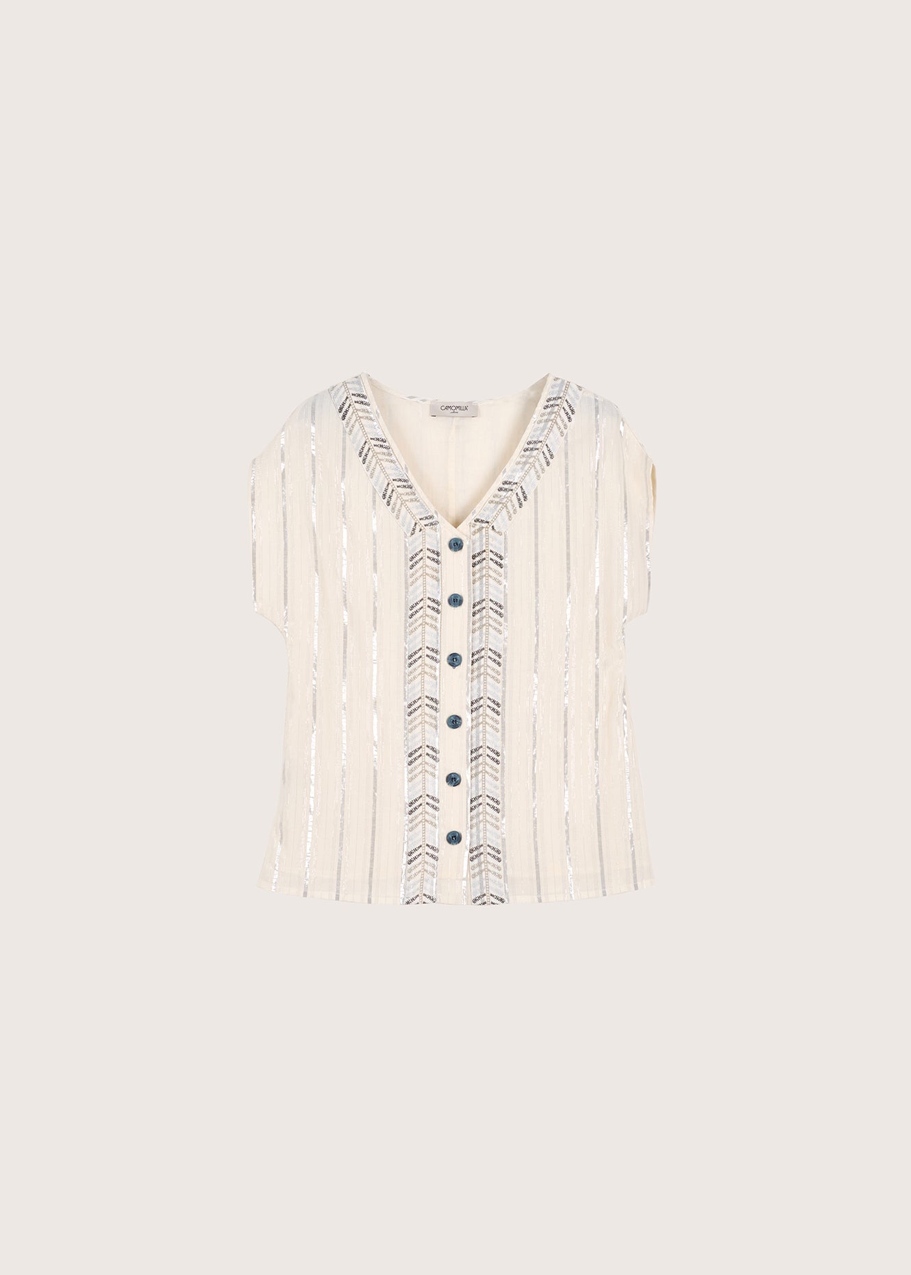 Blusa Cancun in lino e cotone