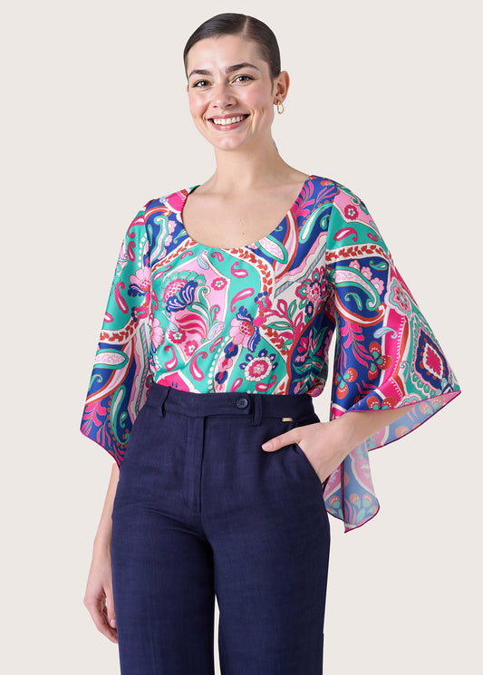 Blusa Cassy in satin