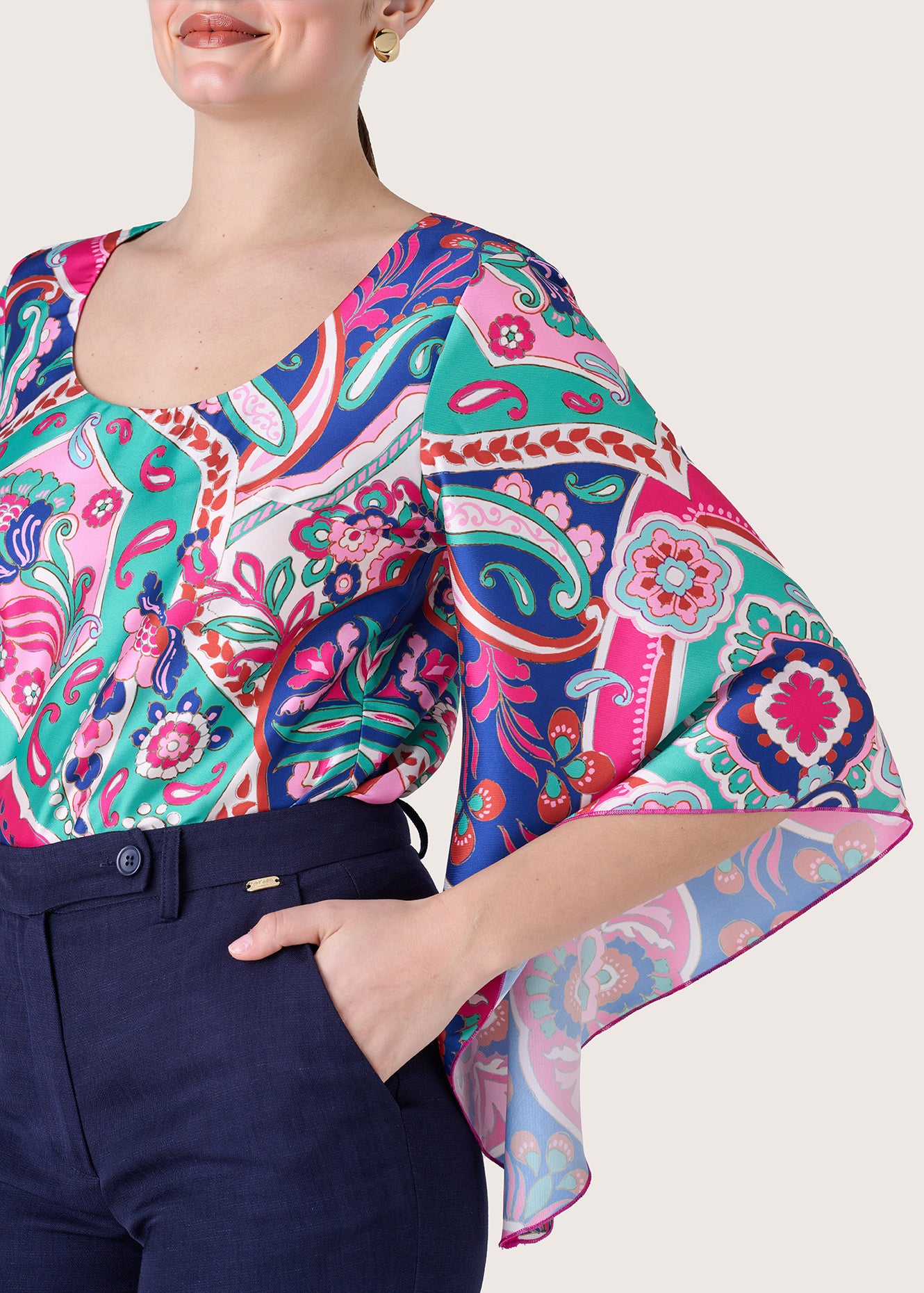 Blusa Cassy in satin